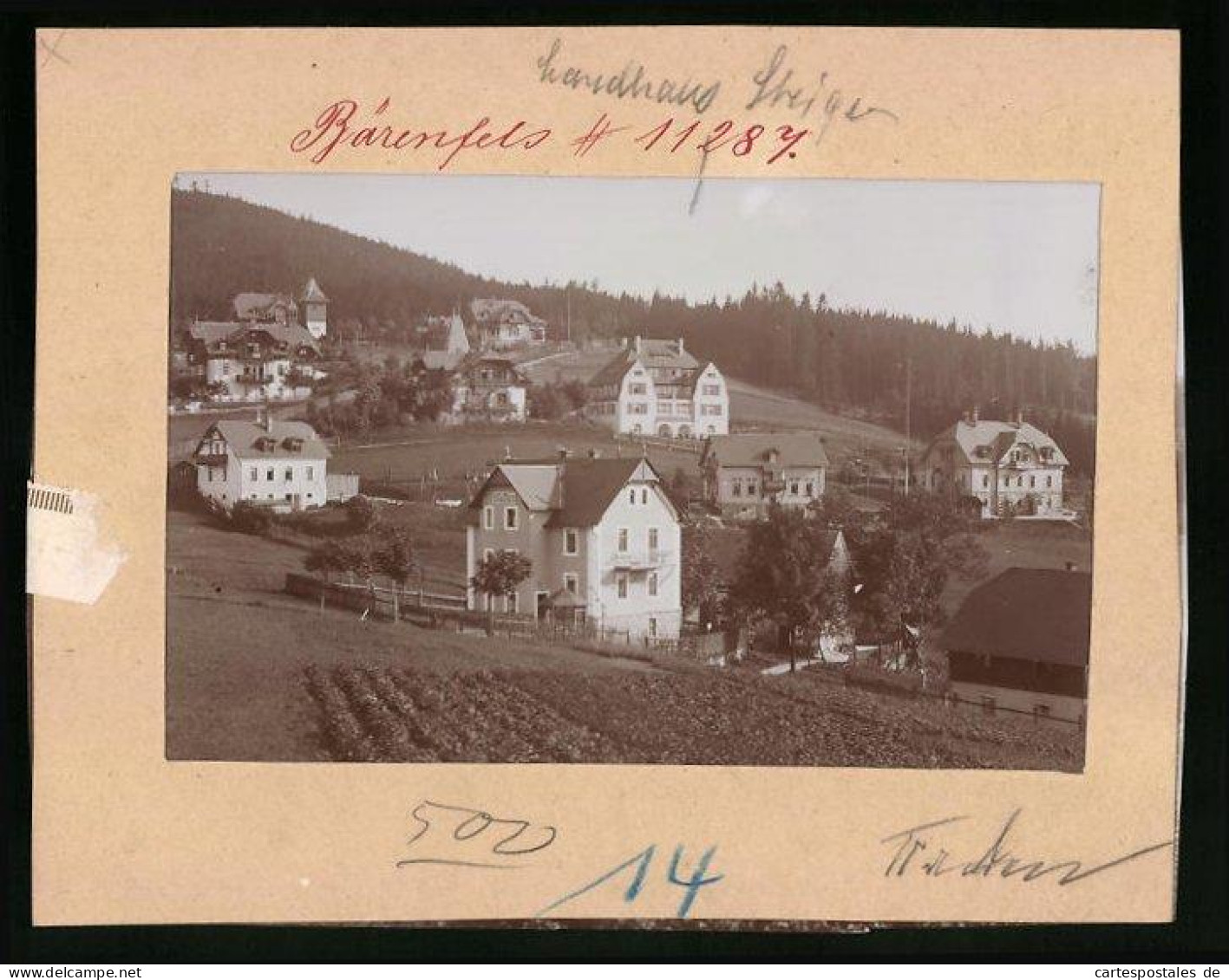 Fotografie Brück & Sohn Meissen, Ansicht Bärenfels, Landhäuser & Villen Im Ort  - Plaatsen