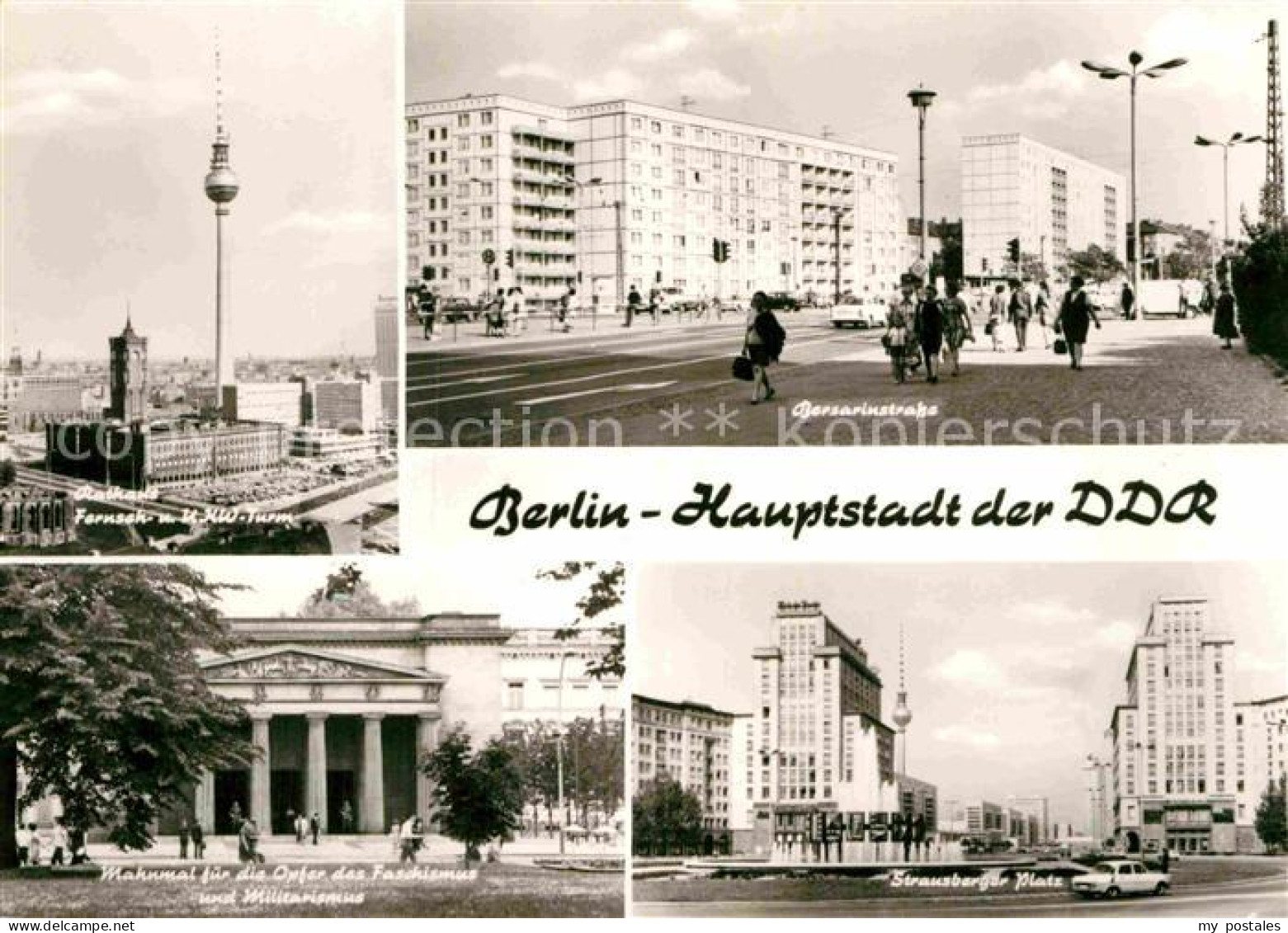 72915402 Berlin Fernseh Und UKW Turm Rathaus Mahnmal Bersarinstrasse Strausberge - Otros & Sin Clasificación