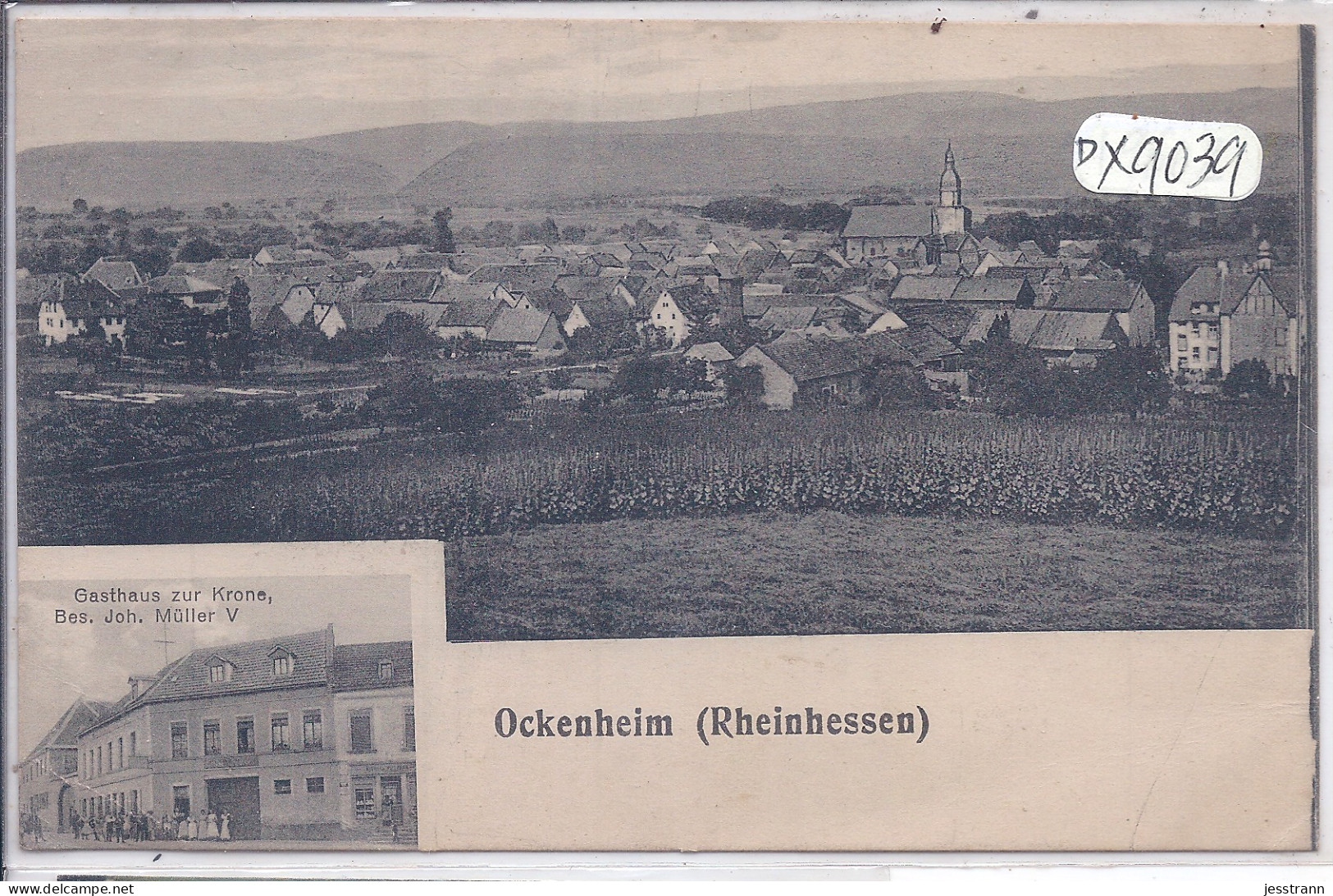 OCKENHEIM- RHEINHESSEN- GASTHAUS JOH. MUELLER V. - Sonstige & Ohne Zuordnung