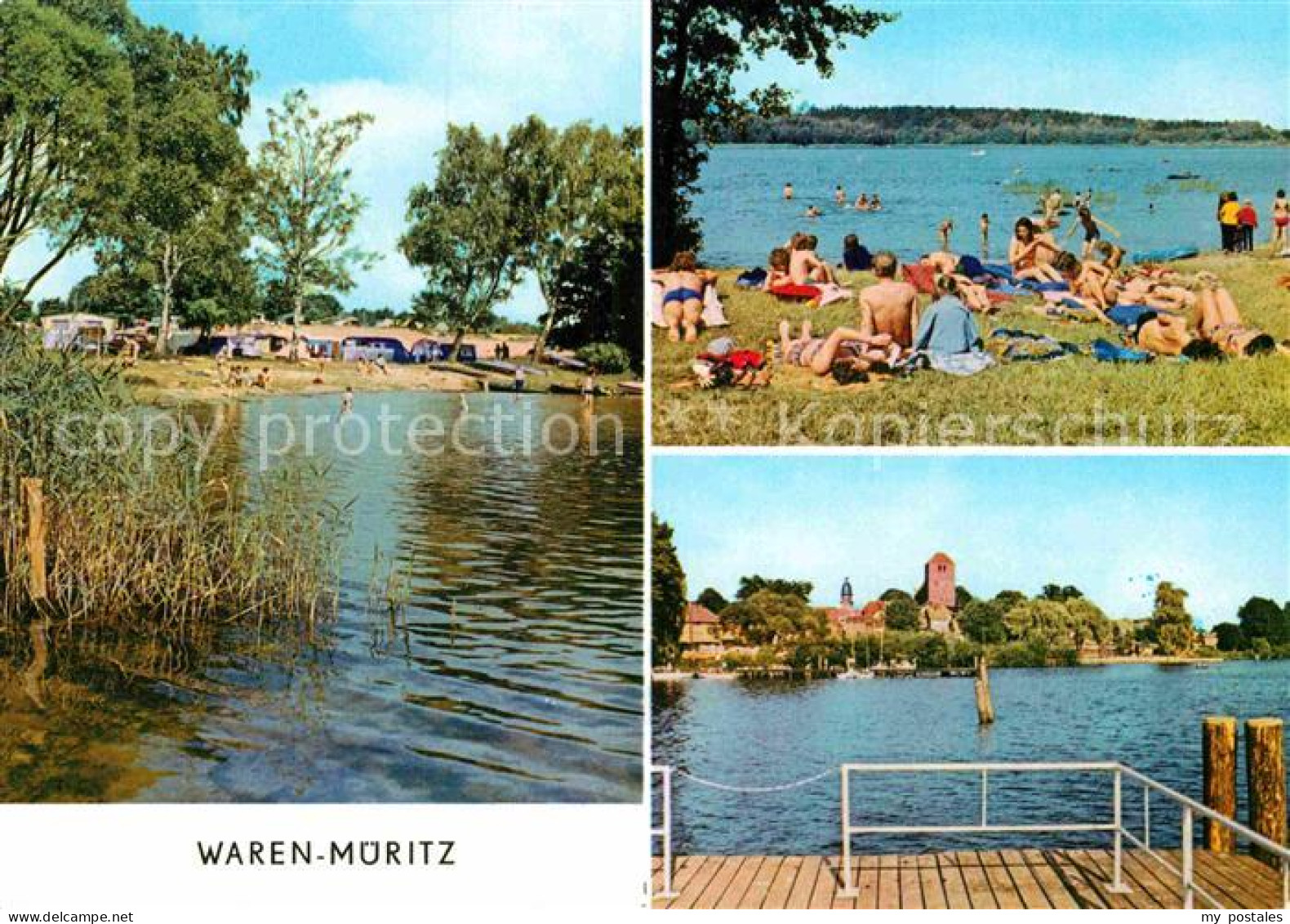 72915100 Waren Mueritz Camping Ecktannen Kamerun Strand Kietz-Bruecke Waren - Waren (Mueritz)