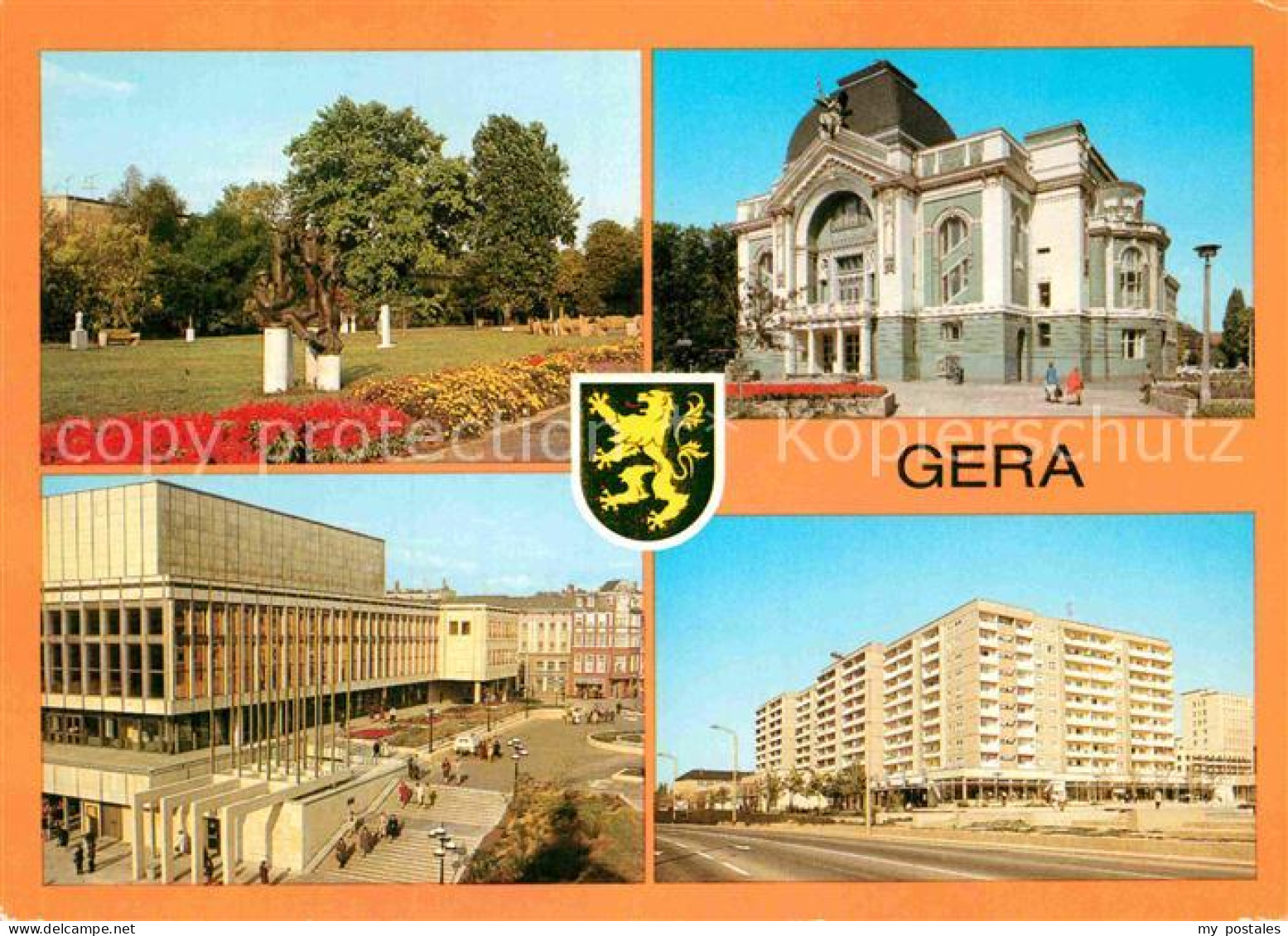 72915064 Gera Park Der Opfer Des Faschismus Theater Haus-der-Kultur Rudolf-Breit - Gera