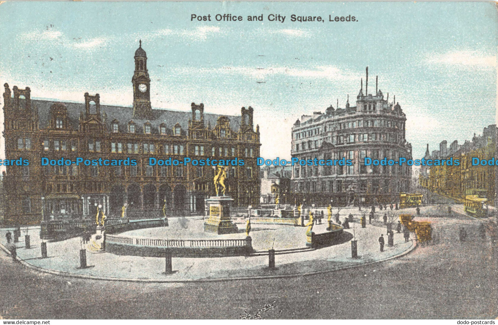 R091815 Post Office And City Square. Leeds. 1907 - World