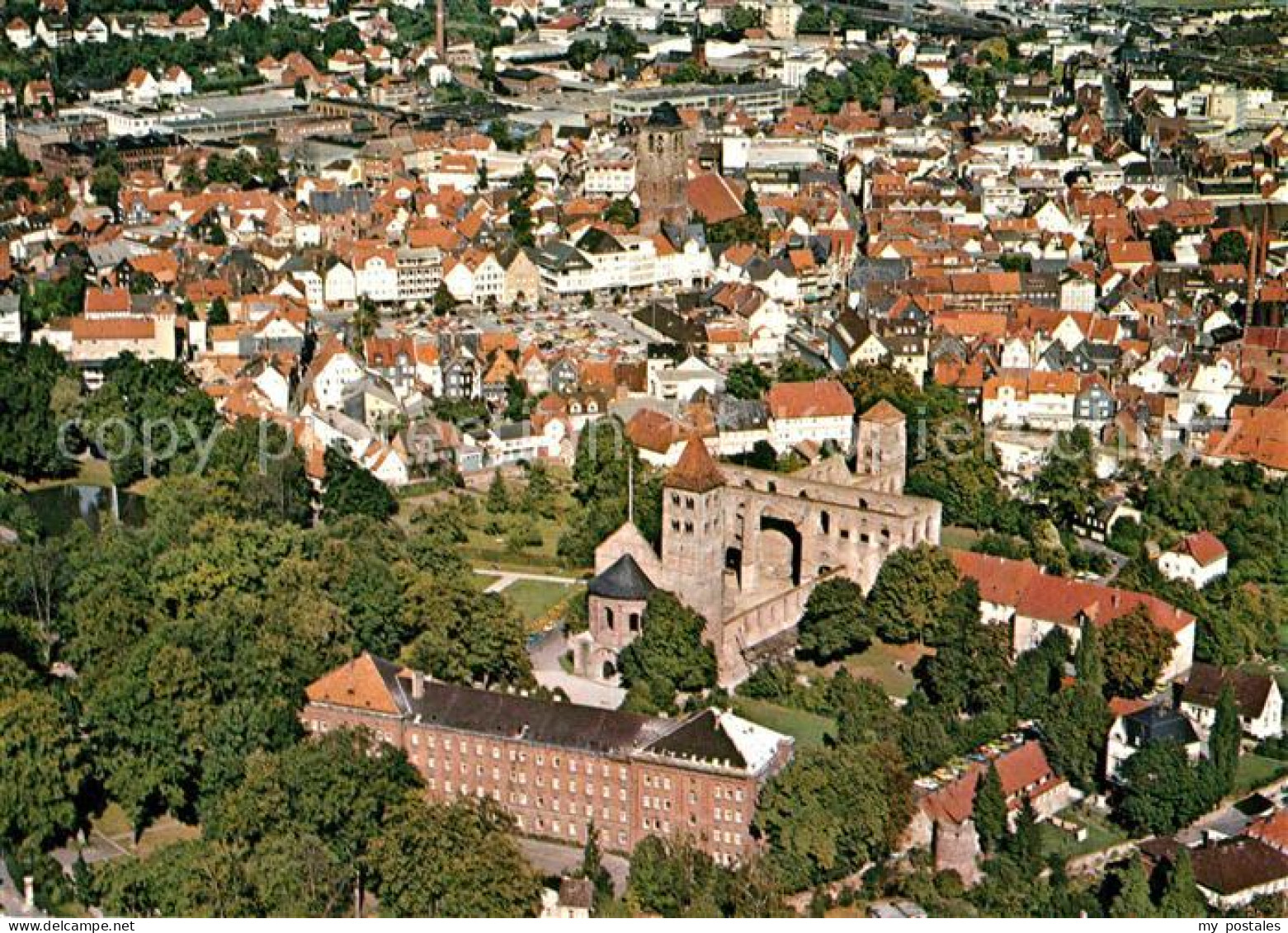 72914829 Bad Hersfeld Stiftsruine Stadtkirche Fliegeraufnahme Bad Hersfeld - Bad Hersfeld