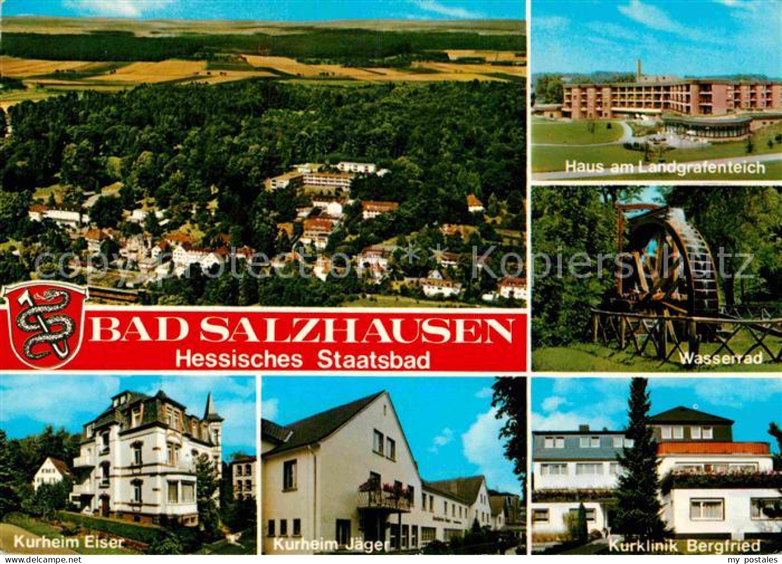 72914801 Bad Salzhausen Haus Am Landgrafenteich Wasserrad Kurklinik Bergfried Ku - Autres & Non Classés