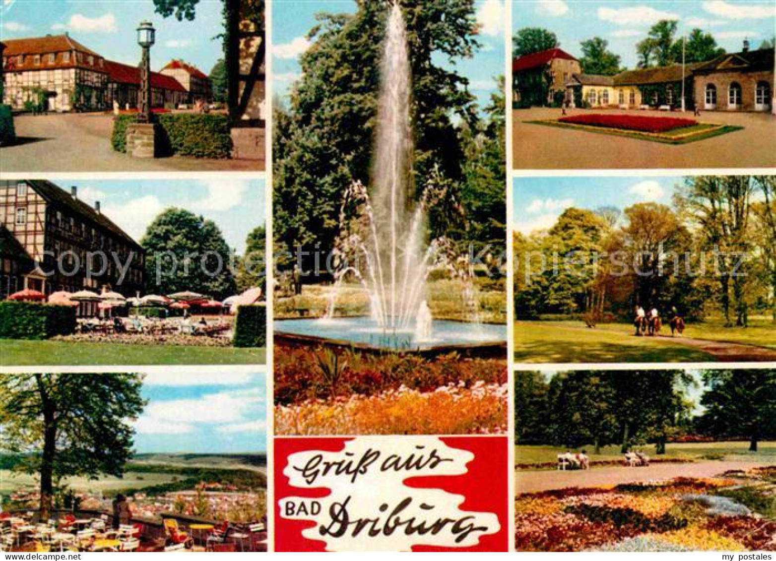 72914785 Bad Driburg Kurhaus Kurhotel Kurpark Fontaene Pferdesport Alhausen - Bad Driburg