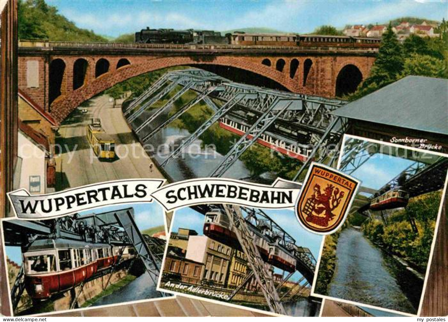 72914718 Wuppertal Schwebebahn Adlerbruecke Eisenbahnbruecke Wuppertal - Wuppertal