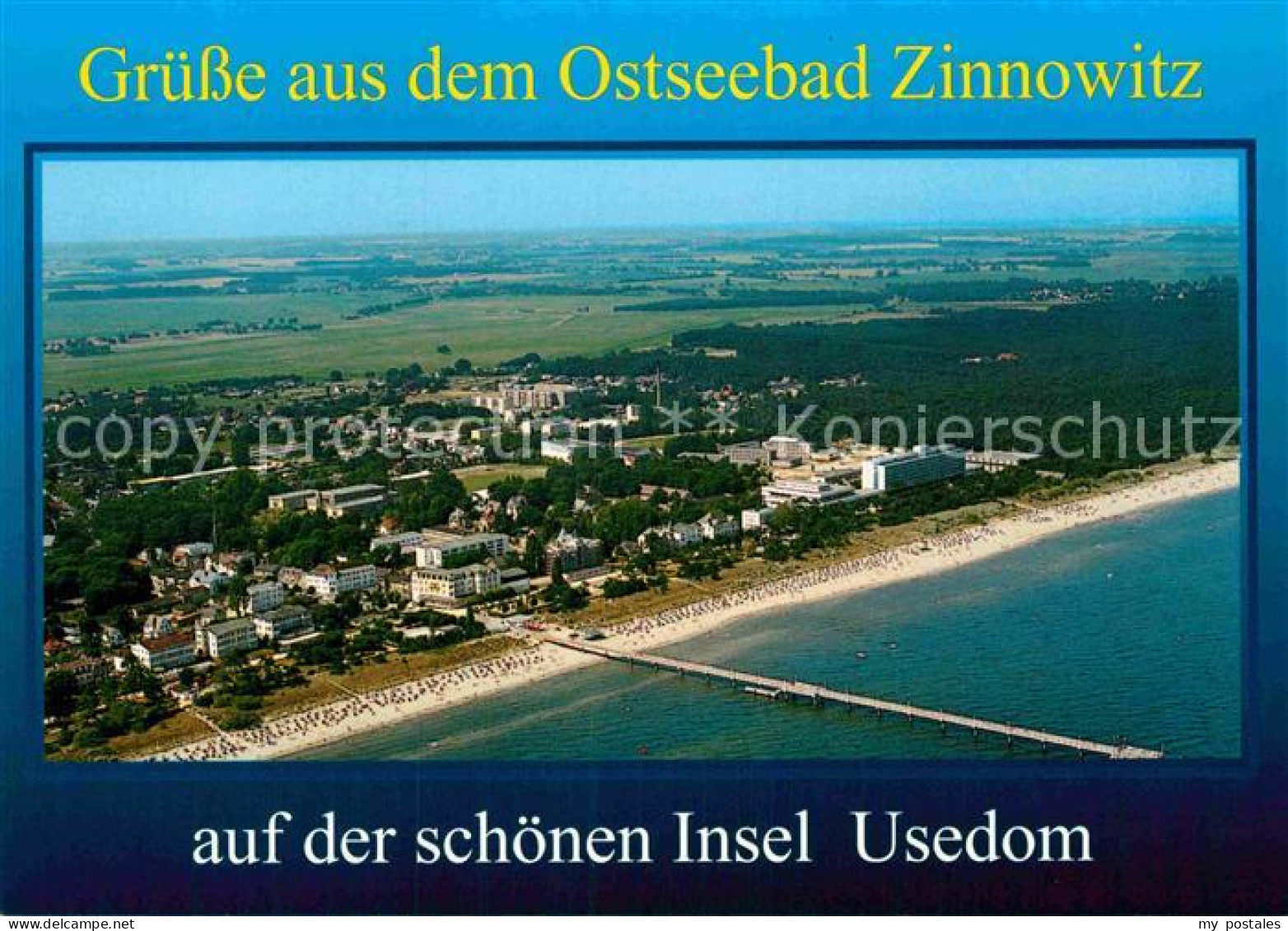 72913951 Zinnowitz Ostseebad Fliegeraufnahme Strand Zinnowitz - Zinnowitz