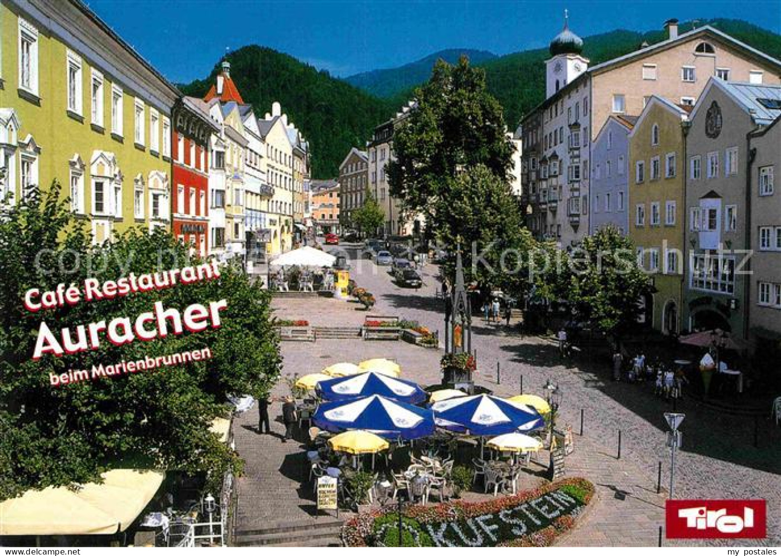 72913924 Kufstein Tirol Cafe Restaurant Auracher Marienbrunnen Kufstein - Sonstige & Ohne Zuordnung