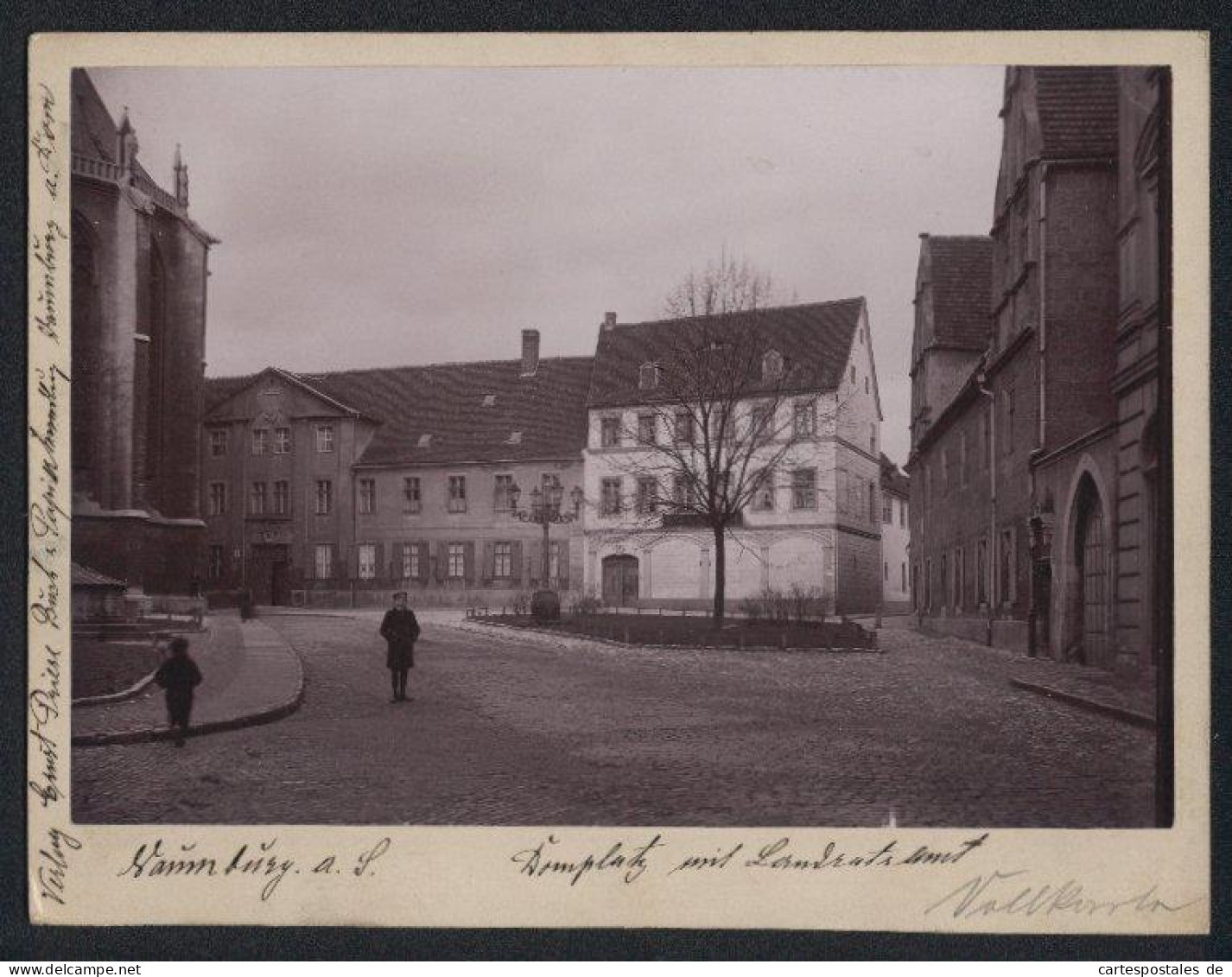 Fotografie Brück & Sohn Meissen, Ansicht Naumburg A. S., Partie Am Domplatz Mit Landratsamt  - Lieux