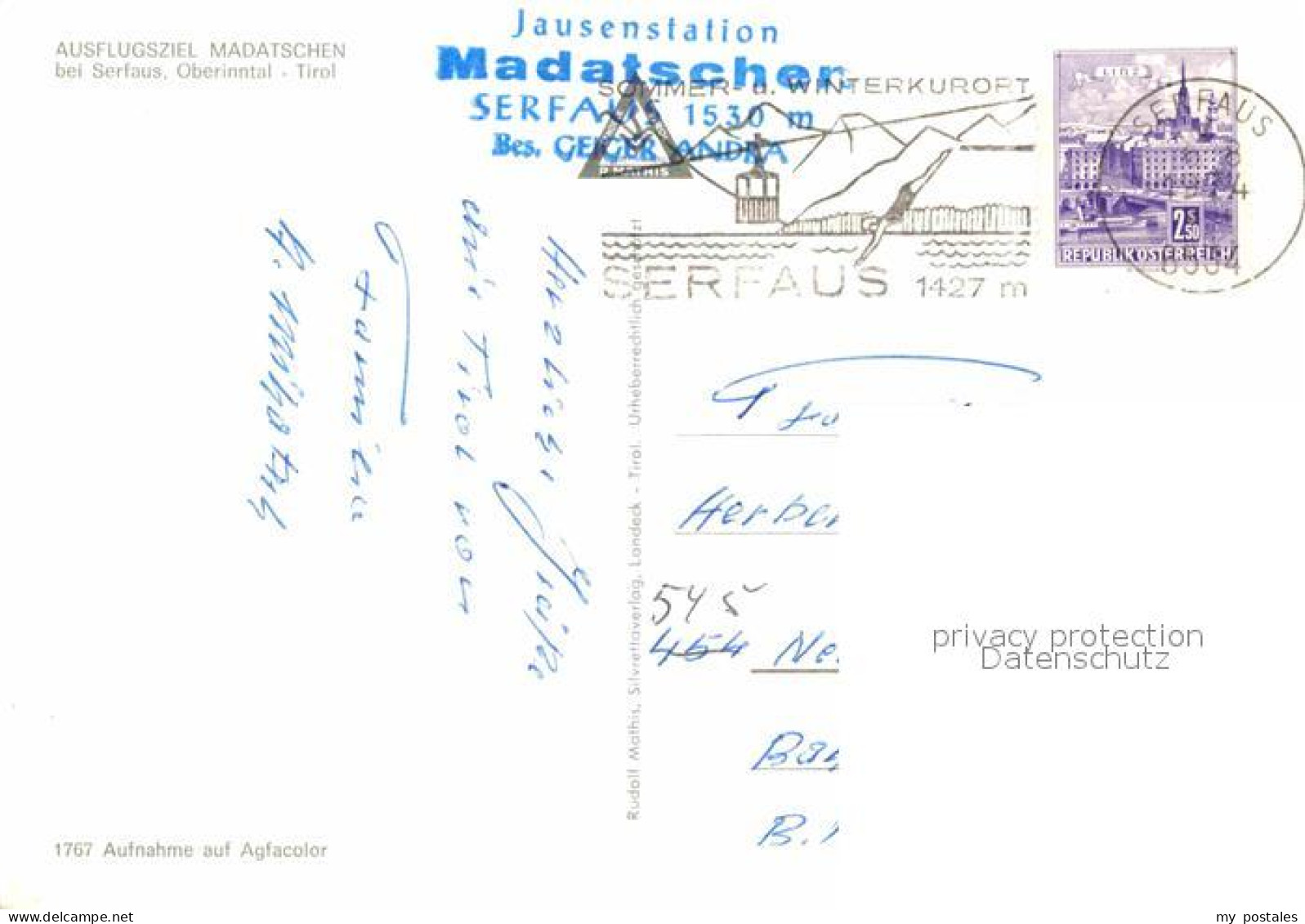 72913881 Serfaus Tirol Madatschen Serfaus Tirol - Andere & Zonder Classificatie