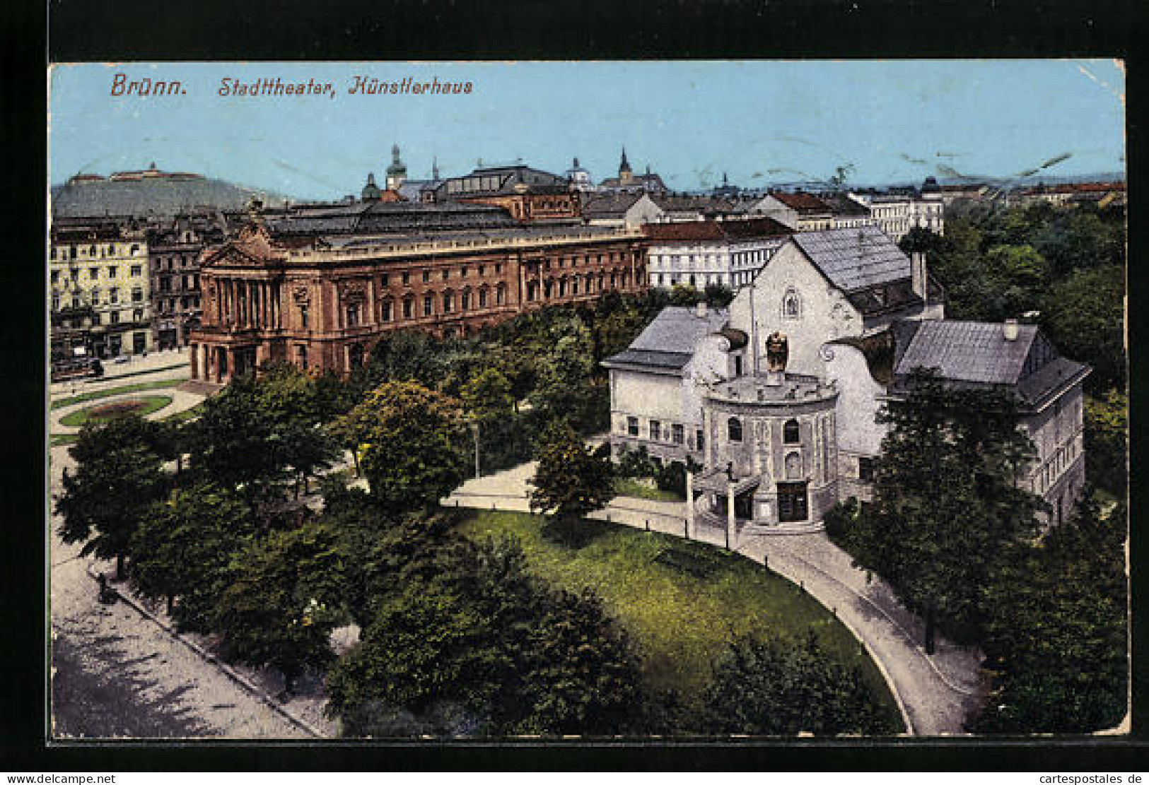 AK Brünn, Stadttheater, Künstlerhaus  - Tchéquie