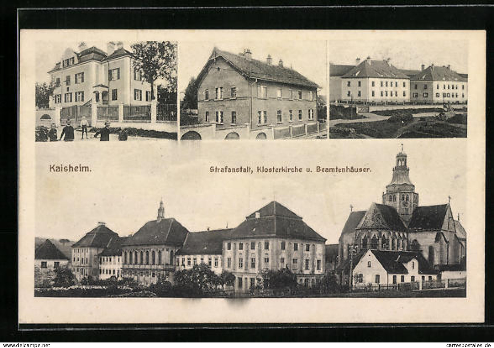 AK Kaisheim, Strafanstalt, Klosterkirche Und Beamtenhäuser, Ortspartie  - Prison