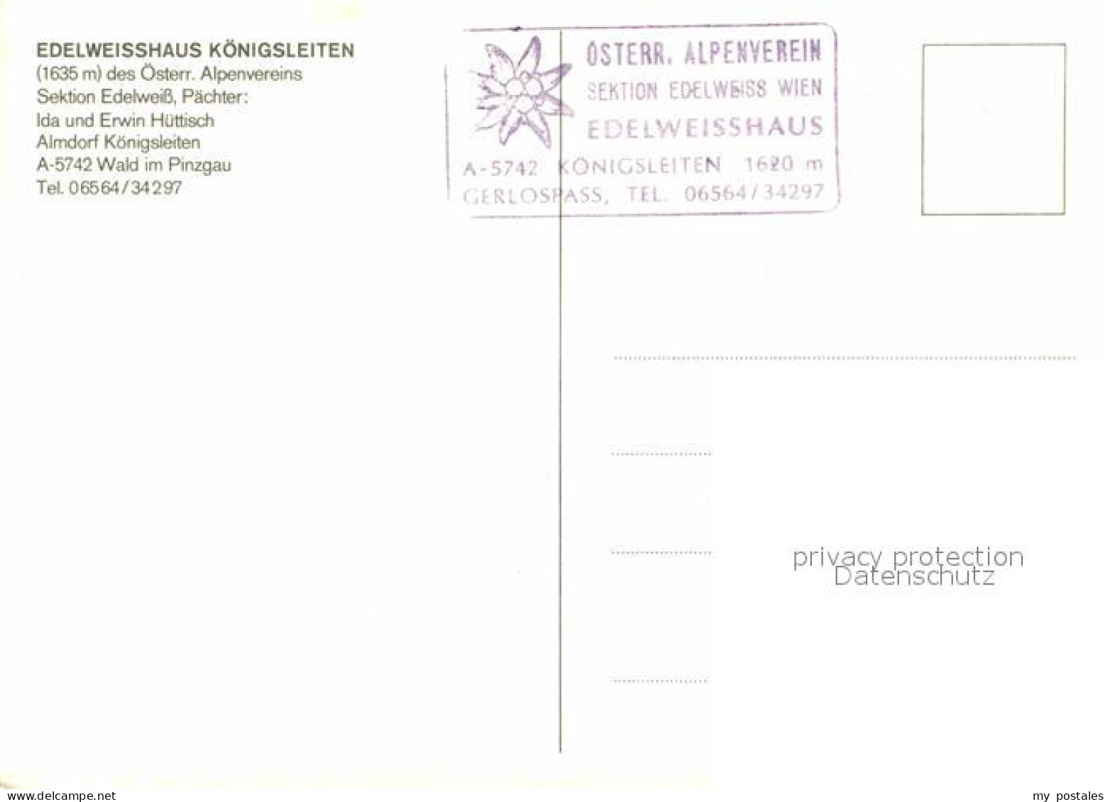 72913823 Koenigsleiten Edelweisshaus Alm Koenigsleiten - Other & Unclassified