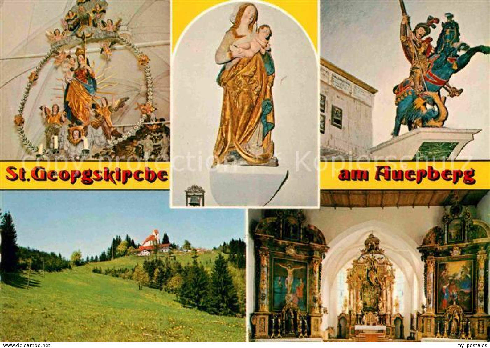 72913800 Auerberg Weilheim Sankt Georgskirche Madonna Von Joerg Lederer Rosenkra - Autres & Non Classés