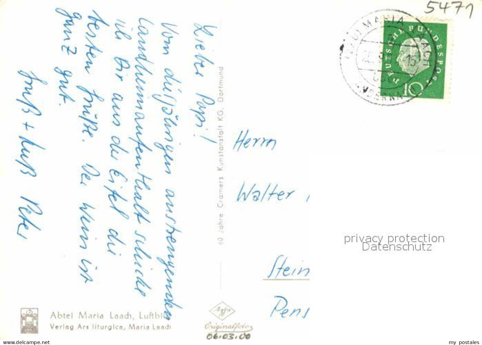 72913774 Maria Laach Glees Fliegeraufnahme Mit Abtei Maria Laach Maria Laach - Other & Unclassified