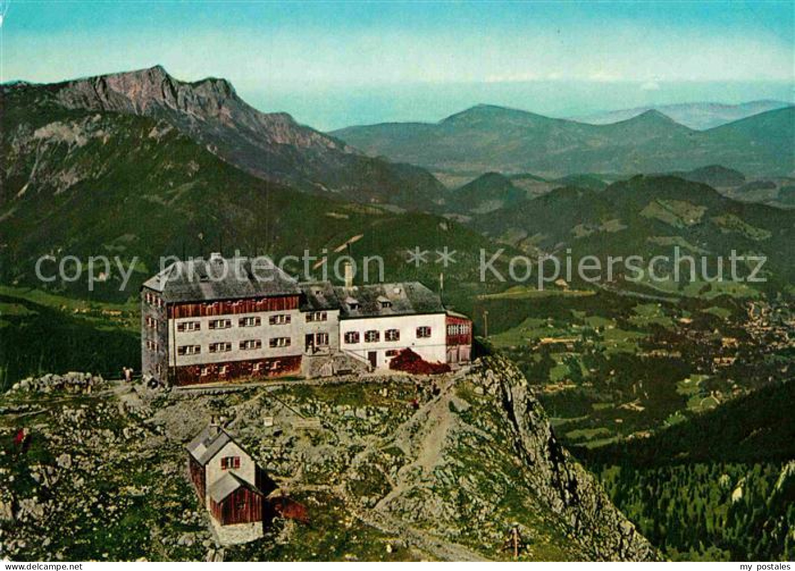 72913727 Berchtesgaden Watzmannhaus Fliegeraufnahme Gegen Untersberg Berchtesgad - Berchtesgaden