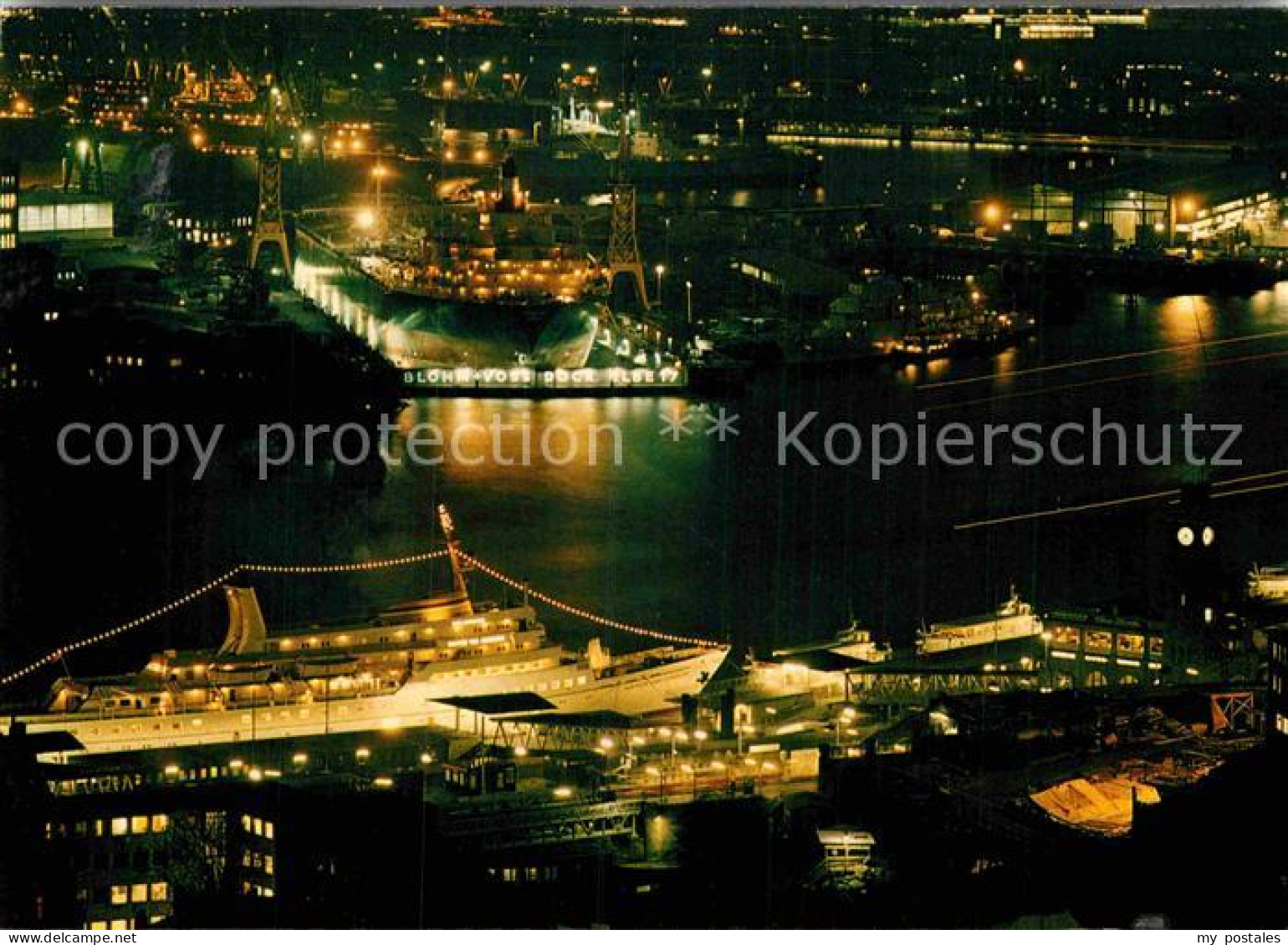 72913693 Hamburg St. Pauli Landungsbruecken Bei Nacht Hamburg - Andere & Zonder Classificatie