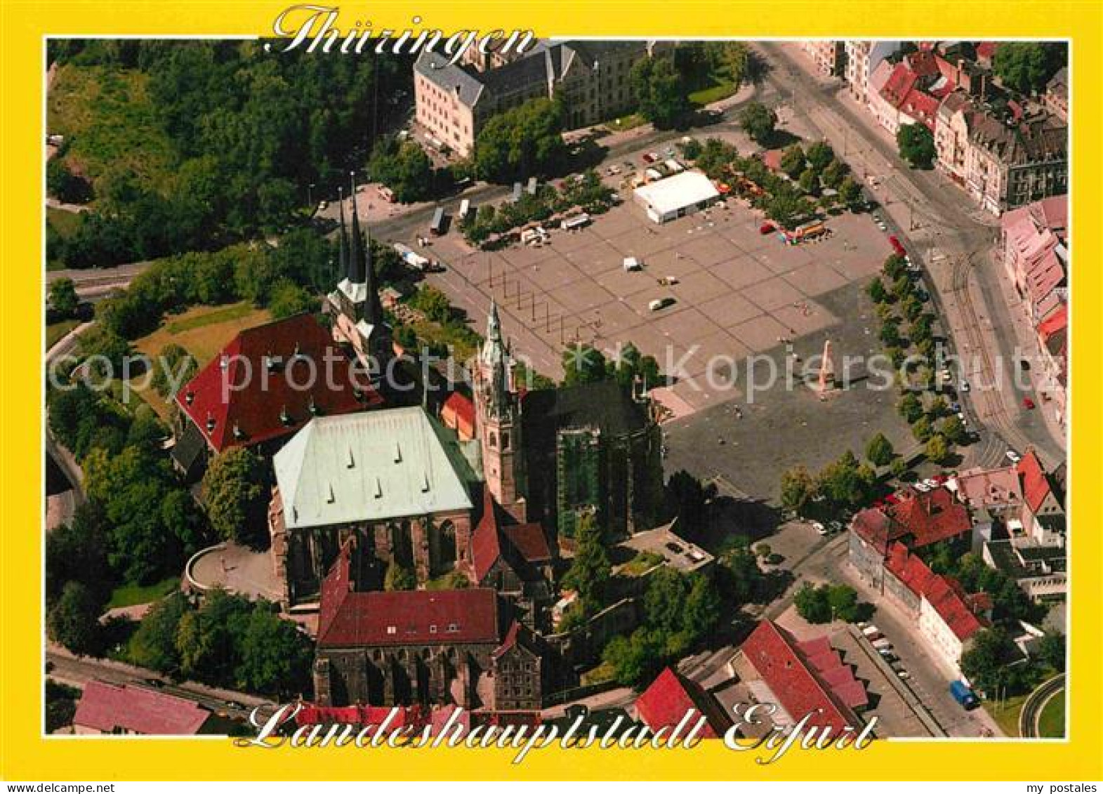 72913663 Erfurt Fliegeraufnahme Dom Und Severikirche Erfurt - Erfurt