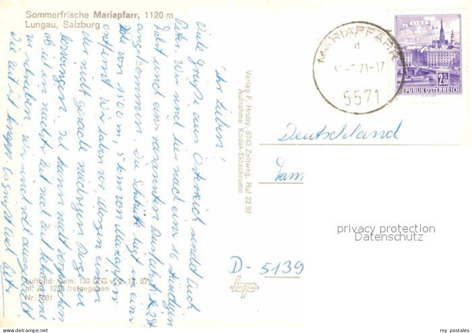 72913650 Mariapfarr Fliegeraufnahme Lungau  Mariapfarr - Other & Unclassified