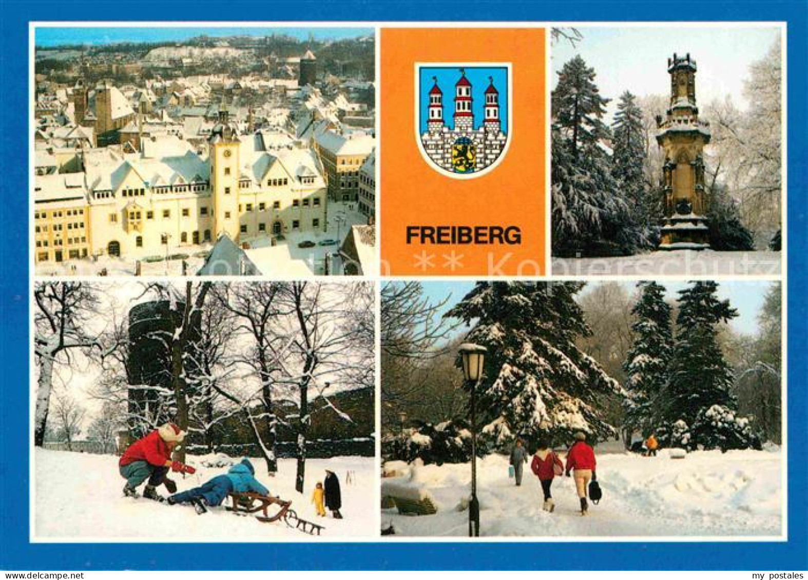 72913636 Freiburg Elbe Blick Vom Petriturm Schwedendenkmal Rodelbahn Stadtmauer  - Otros & Sin Clasificación