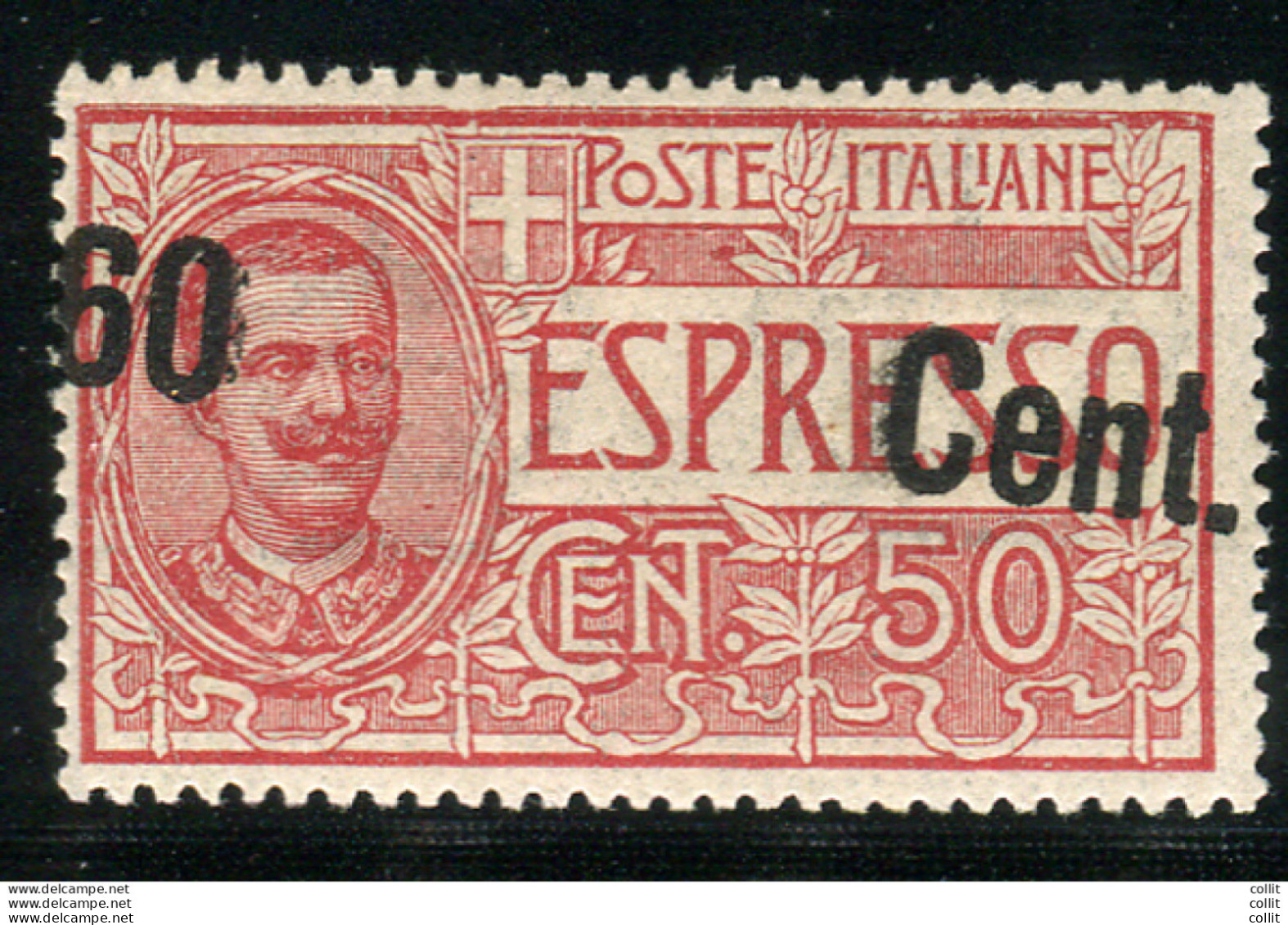 Espresso Cent. 60 Su 50  Varietà Soprastampa Obliqua - Nuovi