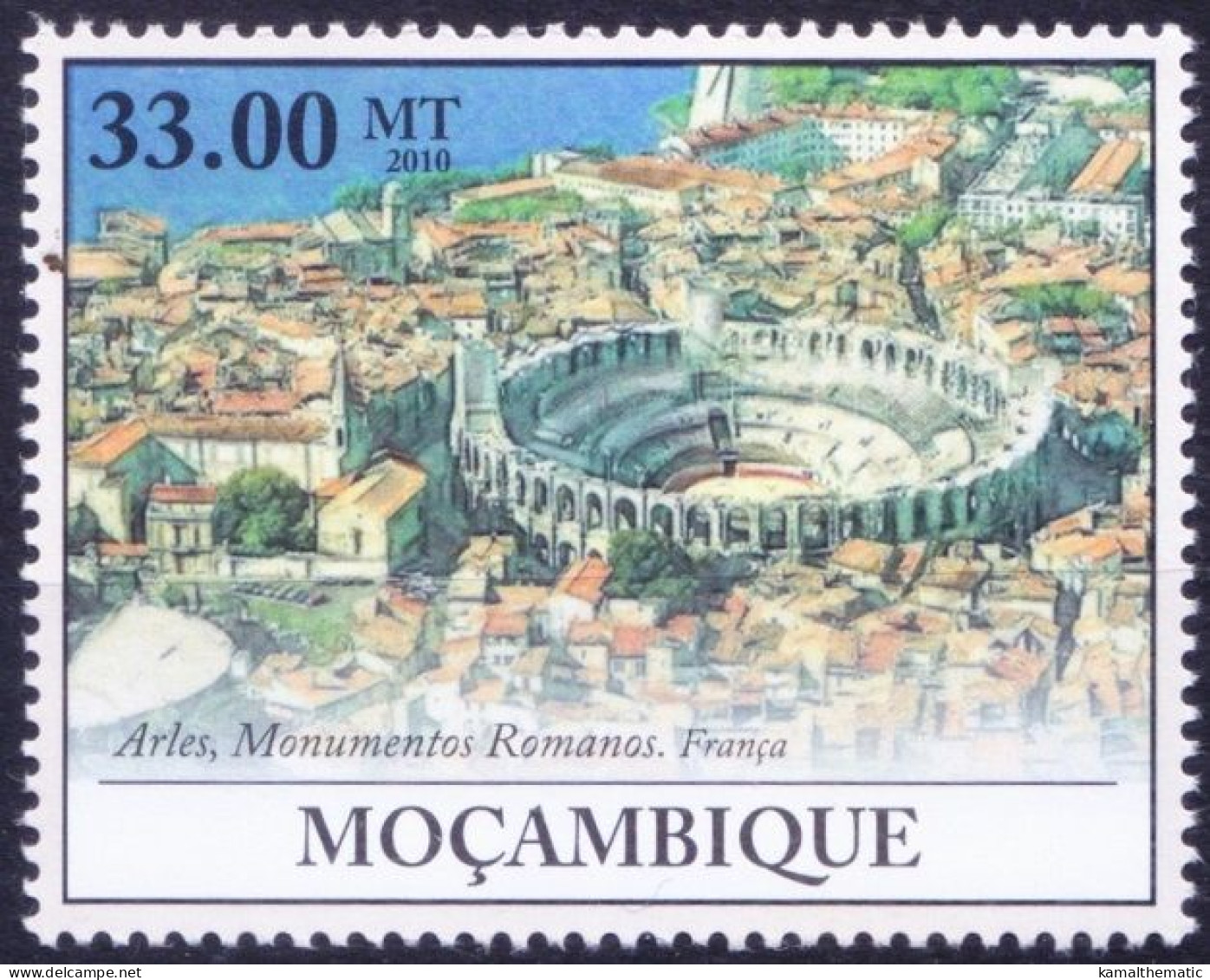 UNESCO World Heritage Site - Arles And Romanesque Monuments France, Mozambique 2010 MNH - UNESCO