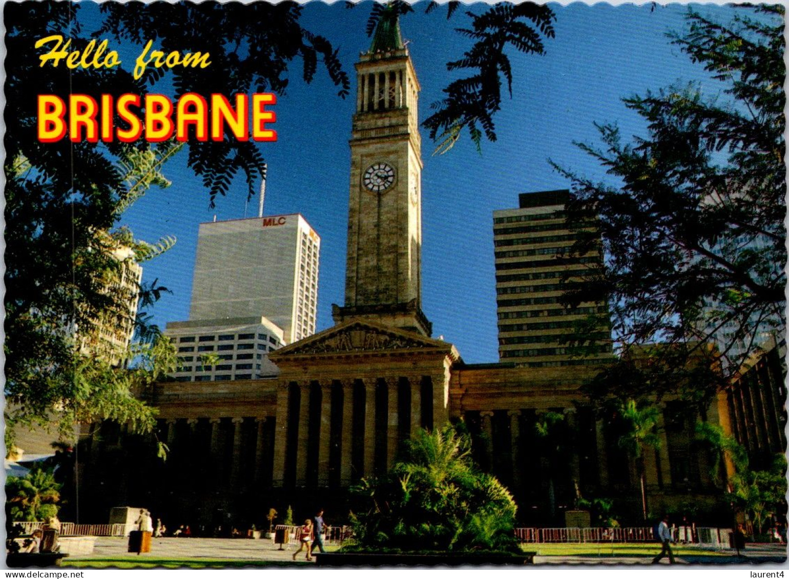 12-5-2024 (4 Z 46) Australia (posted With 36c Fruits Stamp In 1987) QLD - City Of Brisbane City Hall - Brisbane