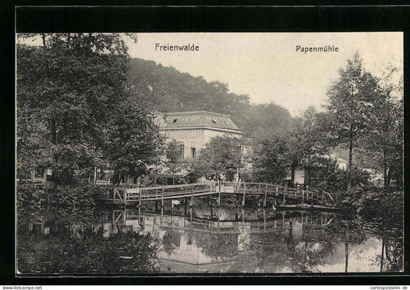 AK Freienwalde, Papenmühle Vom Wasser Aus Gesehen  - Bad Freienwalde