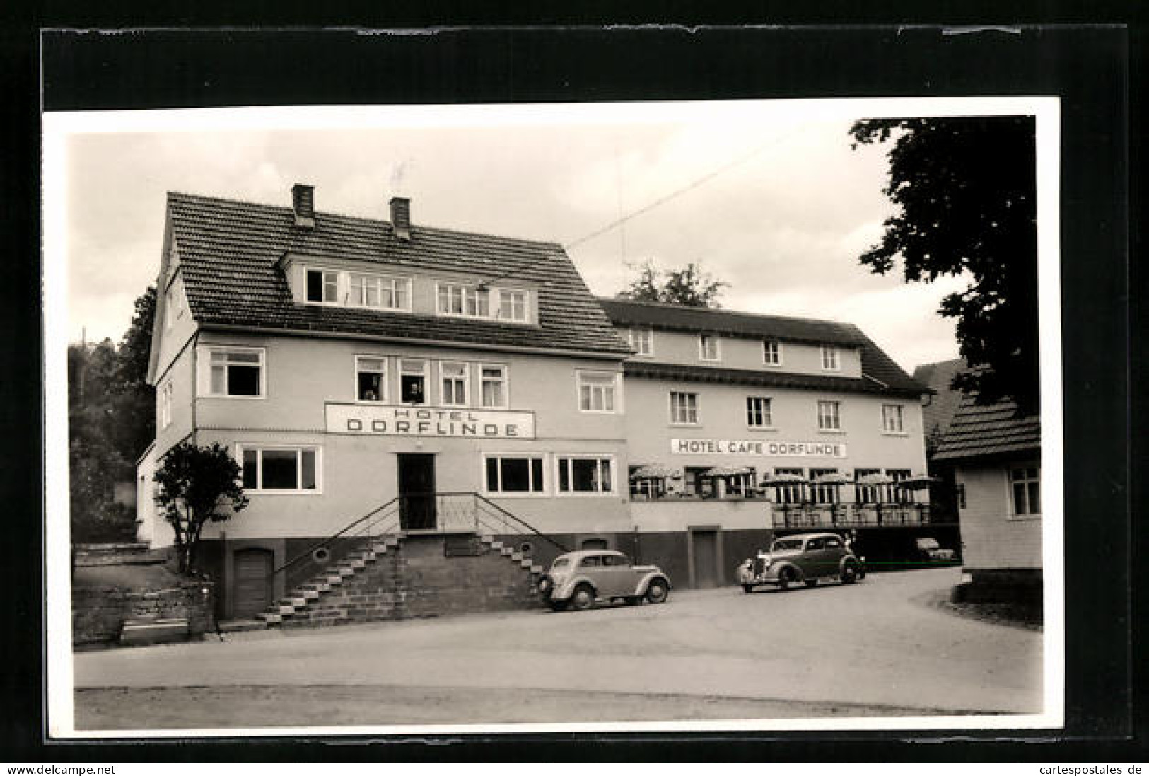 AK Gras-Ellenbach, Hotel Zur Dorflinde, Bes. Hans Jöst  - Autres & Non Classés