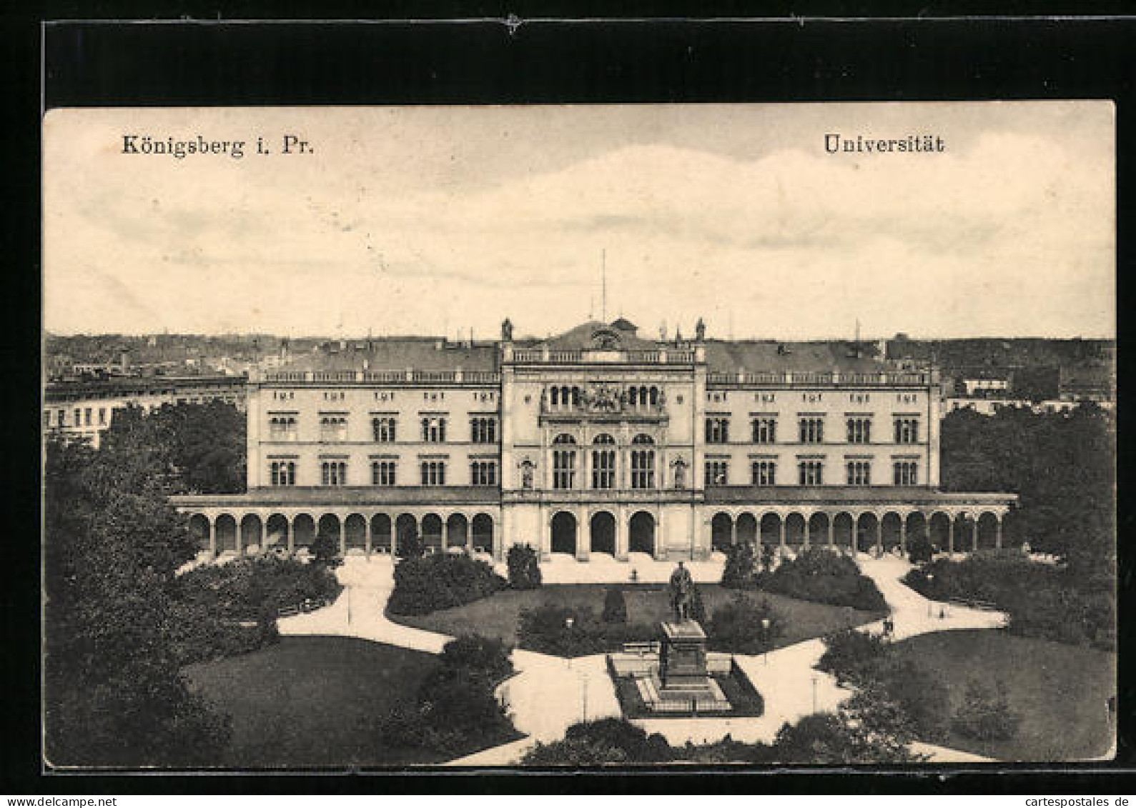 AK Königsberg I. Pr., Universität Mit Denkmal  - Ostpreussen