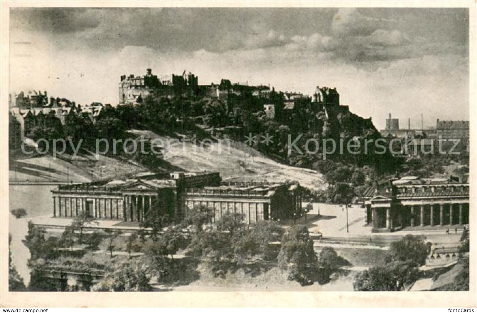 73781463 Edinburgh  Scotland UK The Art Galleries And Castle  - Other & Unclassified