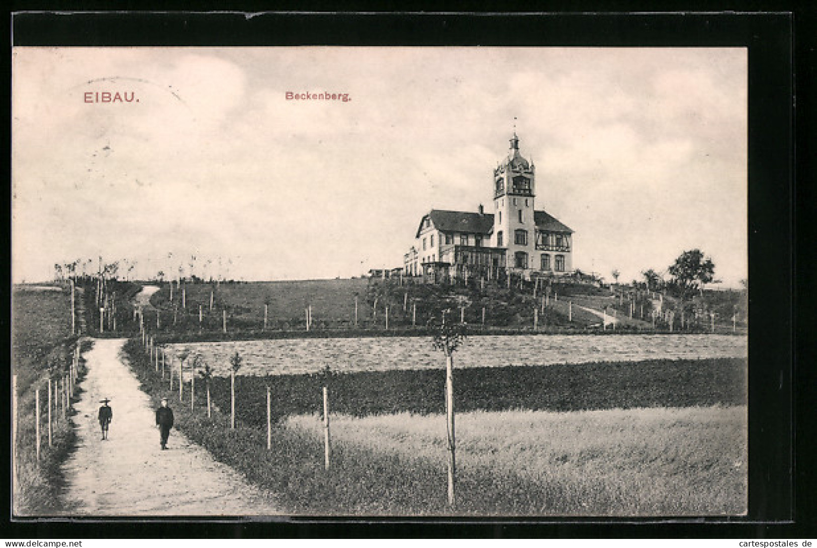 AK Eibau, Beckenberg Mit Spaziergängern  - Andere & Zonder Classificatie