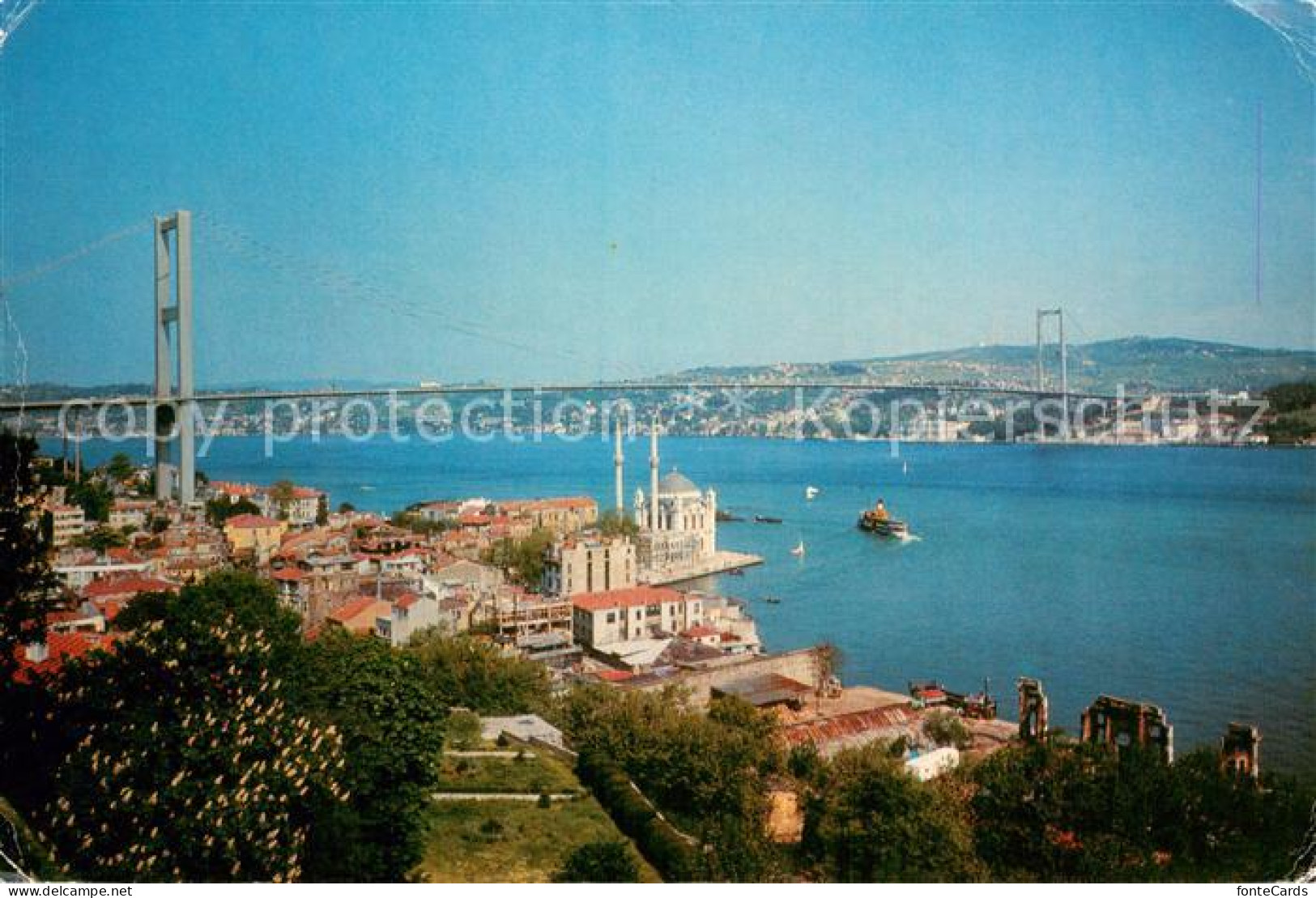 73781222 Istanbul Constantinopel TK Ortakoey Mosque And Bosphorus Of Bridge  - Turkey