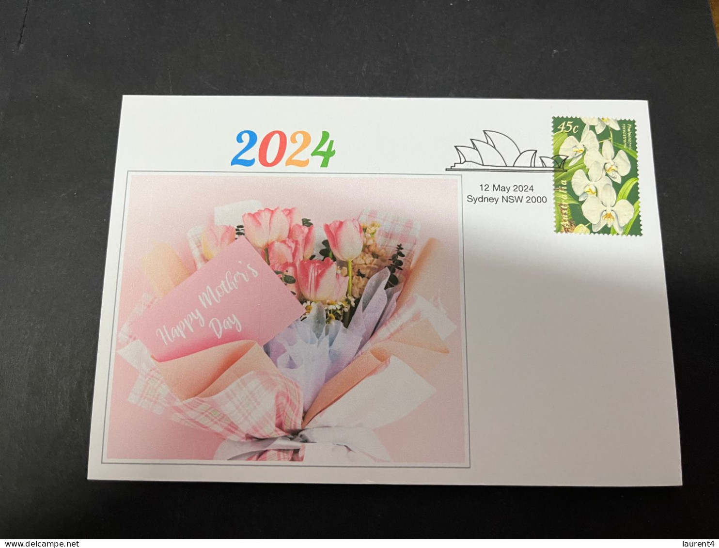 12-5-2024 (4 Z 47A) Mother's Day 2024 (12-5-2024 In Australia) Orchid Flower Stamp - Mother's Day