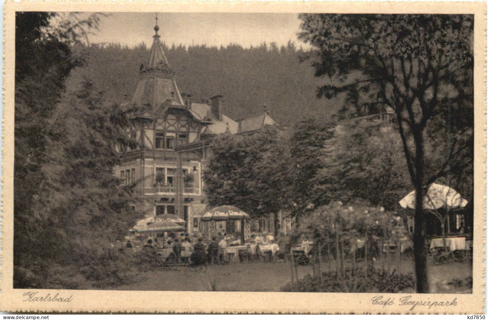 Karlsbad - Cafe Geysirpark - Boehmen Und Maehren