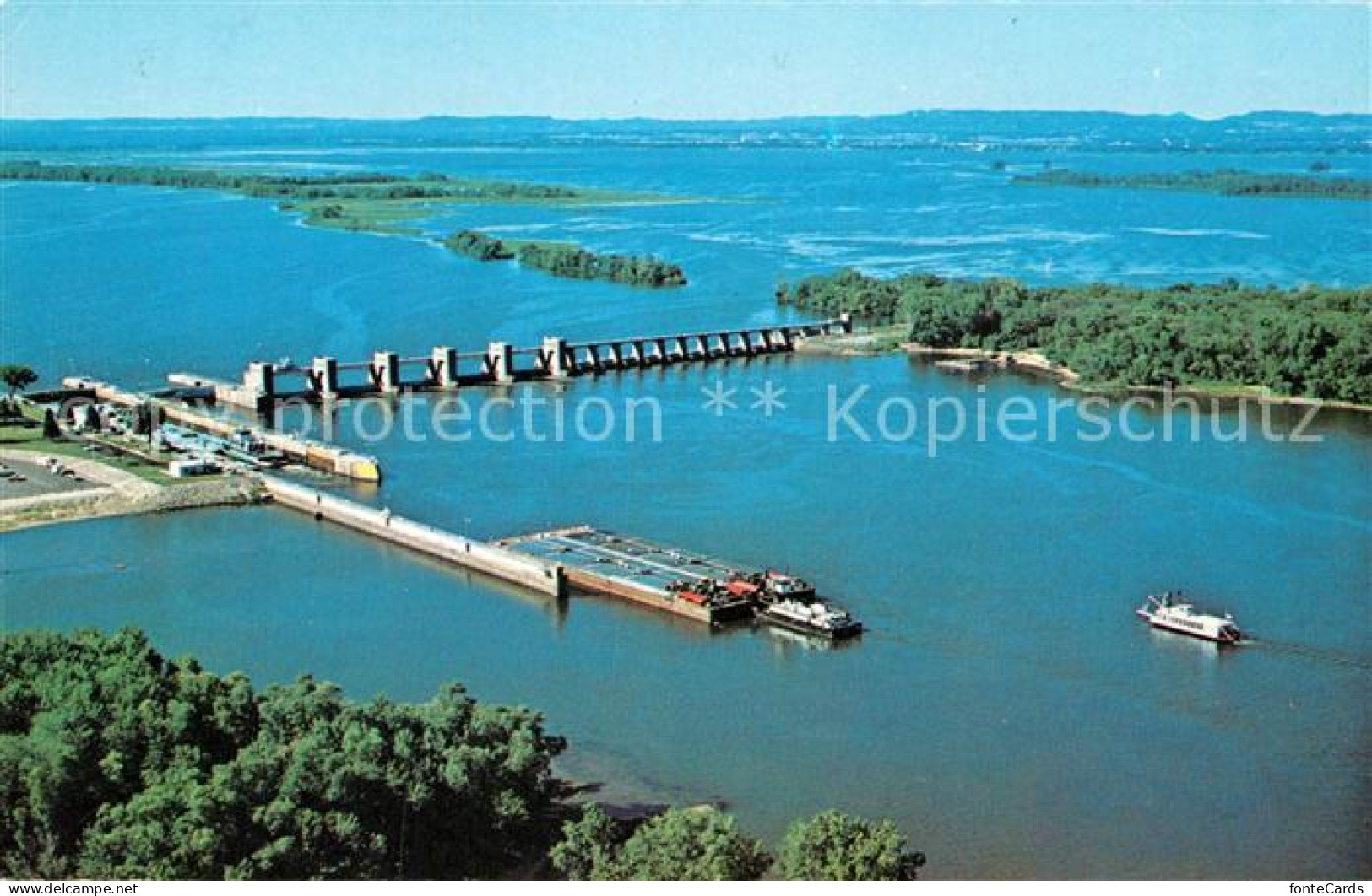 72938586 La_Crosse_Wisconsin Lock And Dam Mississippi River  - Andere & Zonder Classificatie