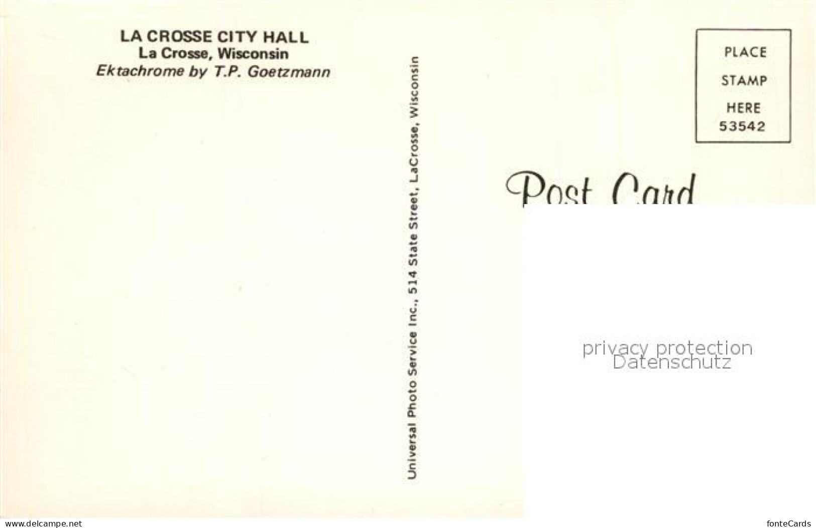 72938581 La_Crosse_Wisconsin La Crosse City Hall  - Otros & Sin Clasificación