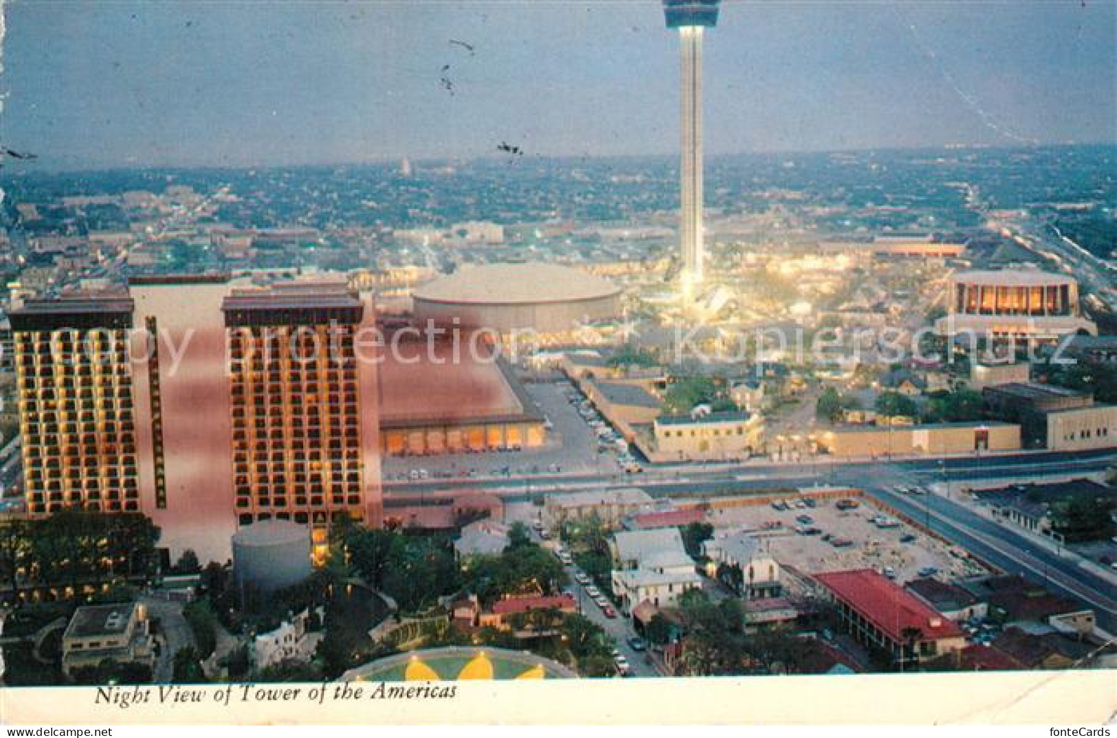 72934760 San_Antonio_Texas Tower Of The Americas Night View - Andere & Zonder Classificatie