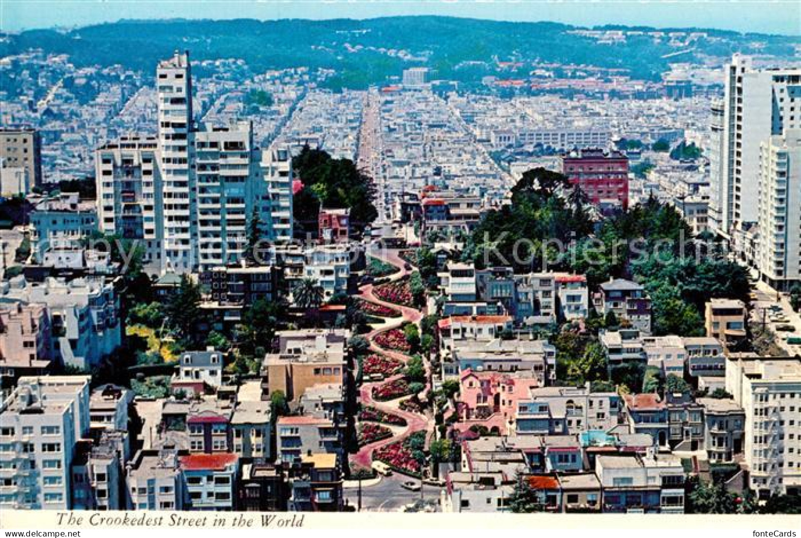 72933576 San_Francisco_California Fliegeraufnahme With Lombard Street - Andere & Zonder Classificatie