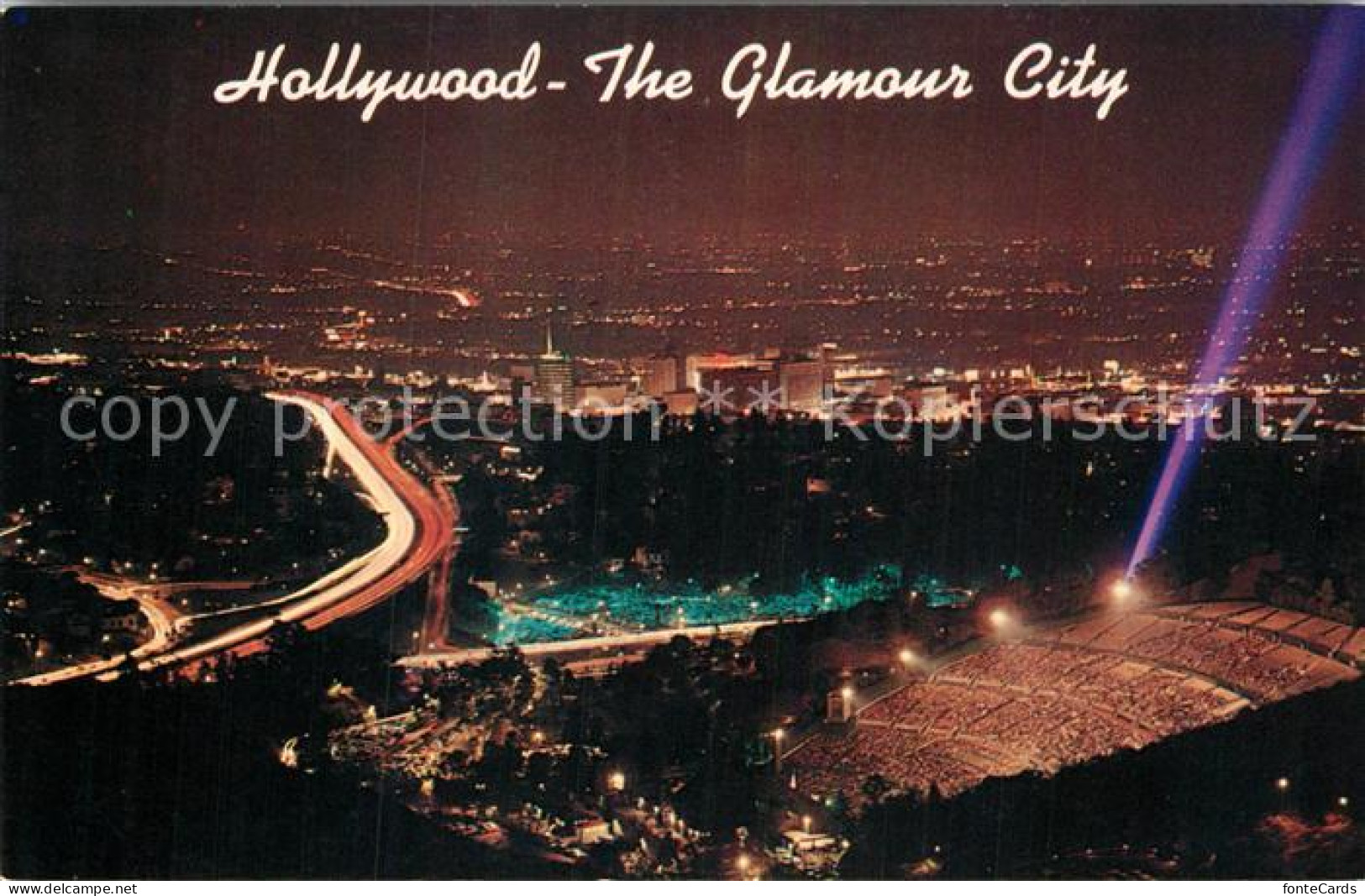 72929395 Hollywood California Night View From Mulholland Drive  Hollywood Califo - Other & Unclassified