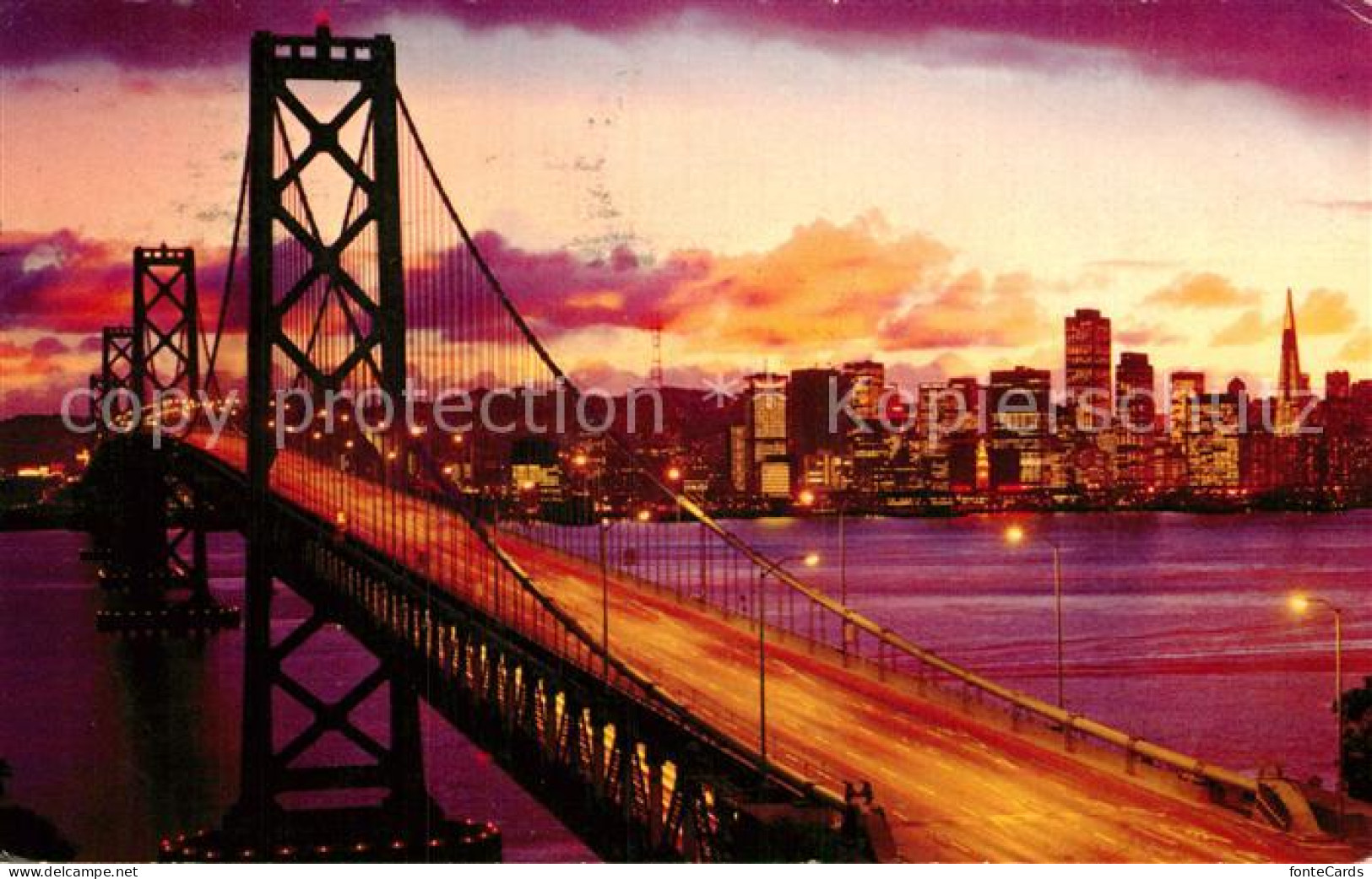 72929393 San_Francisco_California Bay Bridge At Sundown - Autres & Non Classés