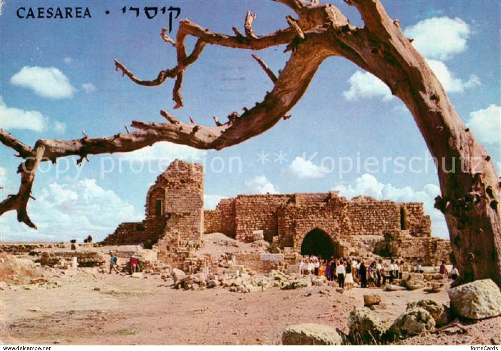 72929305 Caesarea Israel Entrance Gate Eastern City  Caesarea Israel - Israele