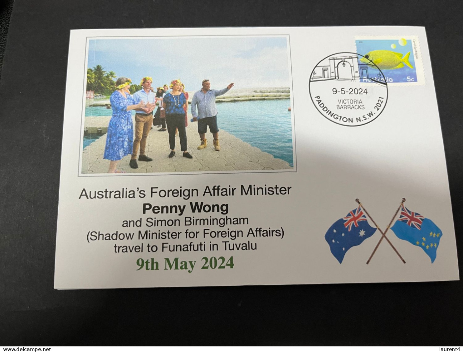 12-5-2024 (4 Z 47B)  Penny Wong & Simon Birmingham Visit To Funifuti Un Tavalu Islands - Other & Unclassified