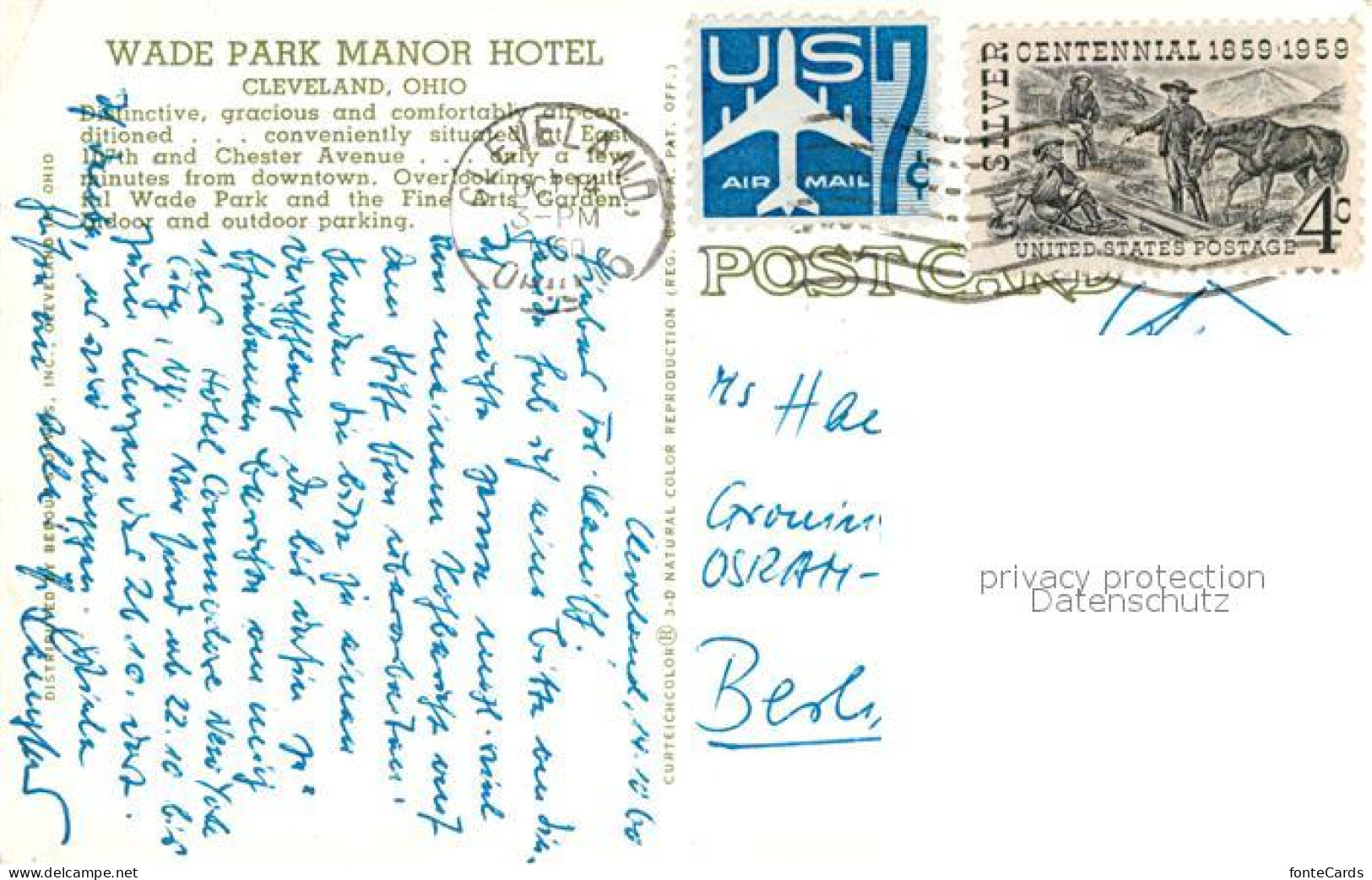 72925334 Cleveland Ohio Wade Park Manor Hotel Lake Cleveland - Other & Unclassified