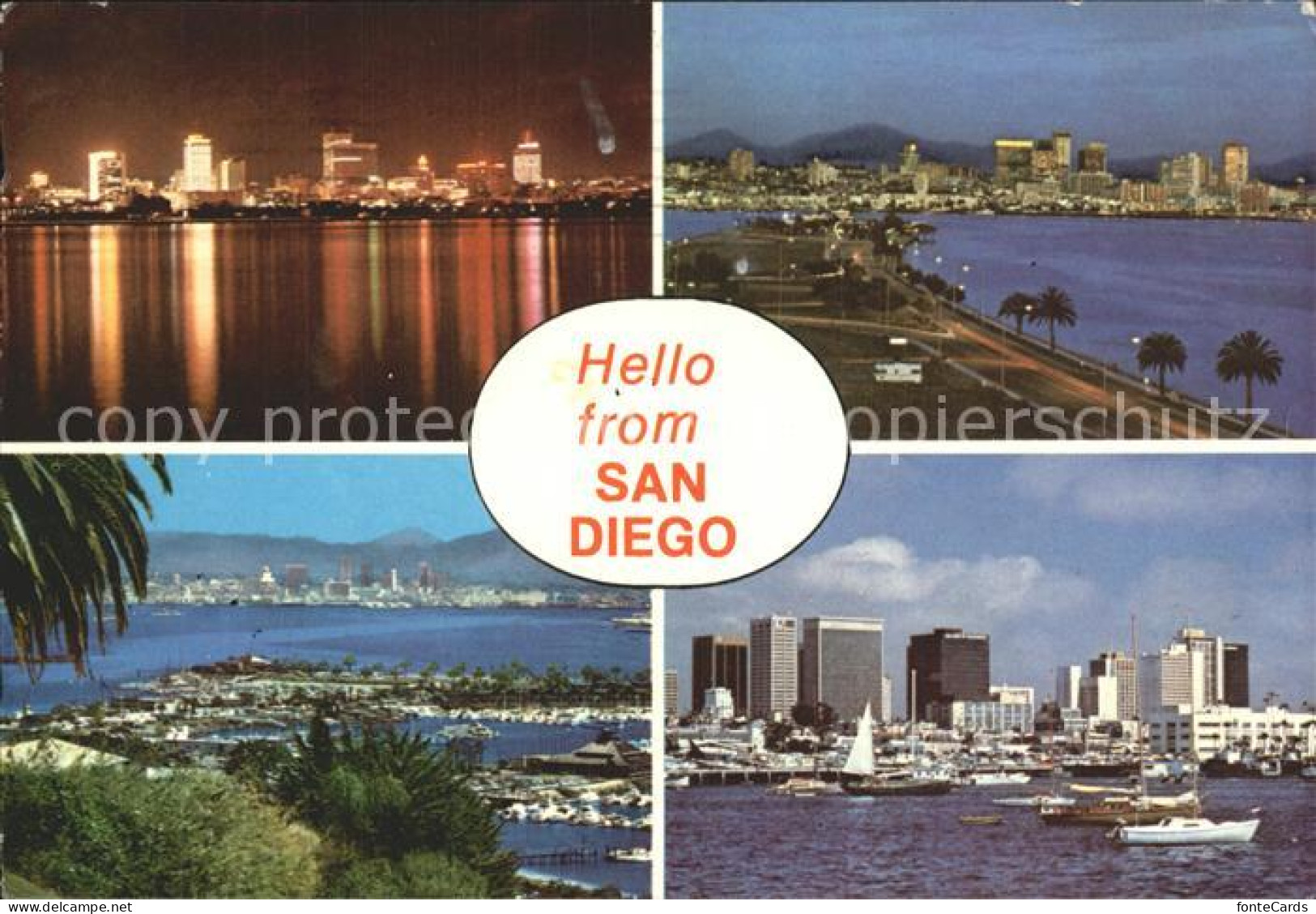 72923043 San_Diego_California Skyline Hafen Panorama - Sonstige & Ohne Zuordnung