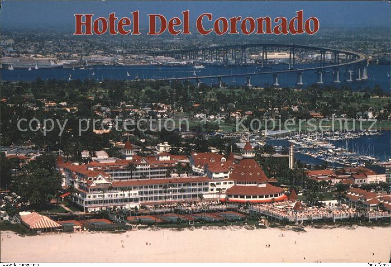 72922778 Coronado Fliegeraufnahme Hotel Del Coronado - Other & Unclassified