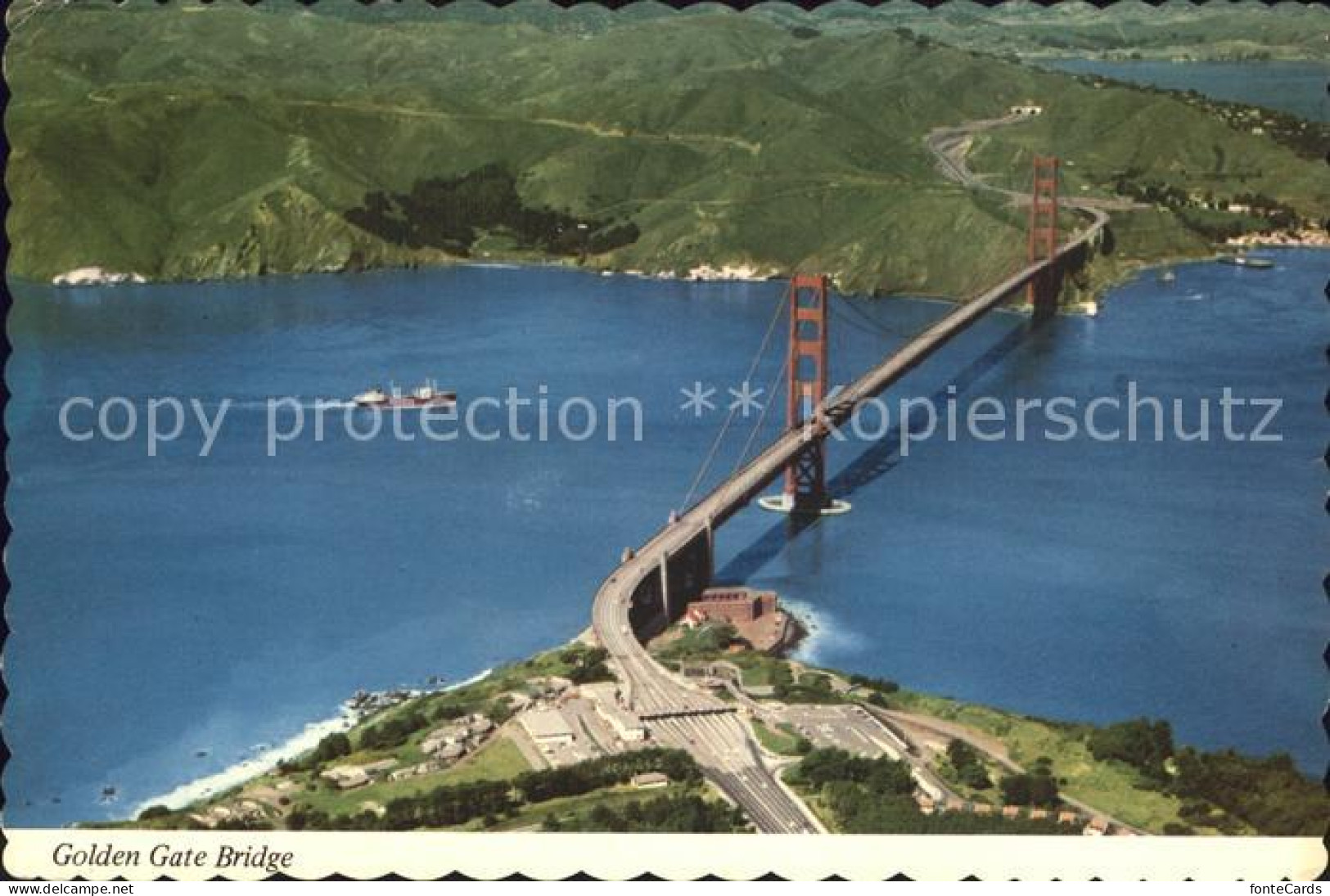 72922524 San_Francisco_California Golden Gate Bridge Fliegeraufnahme - Autres & Non Classés