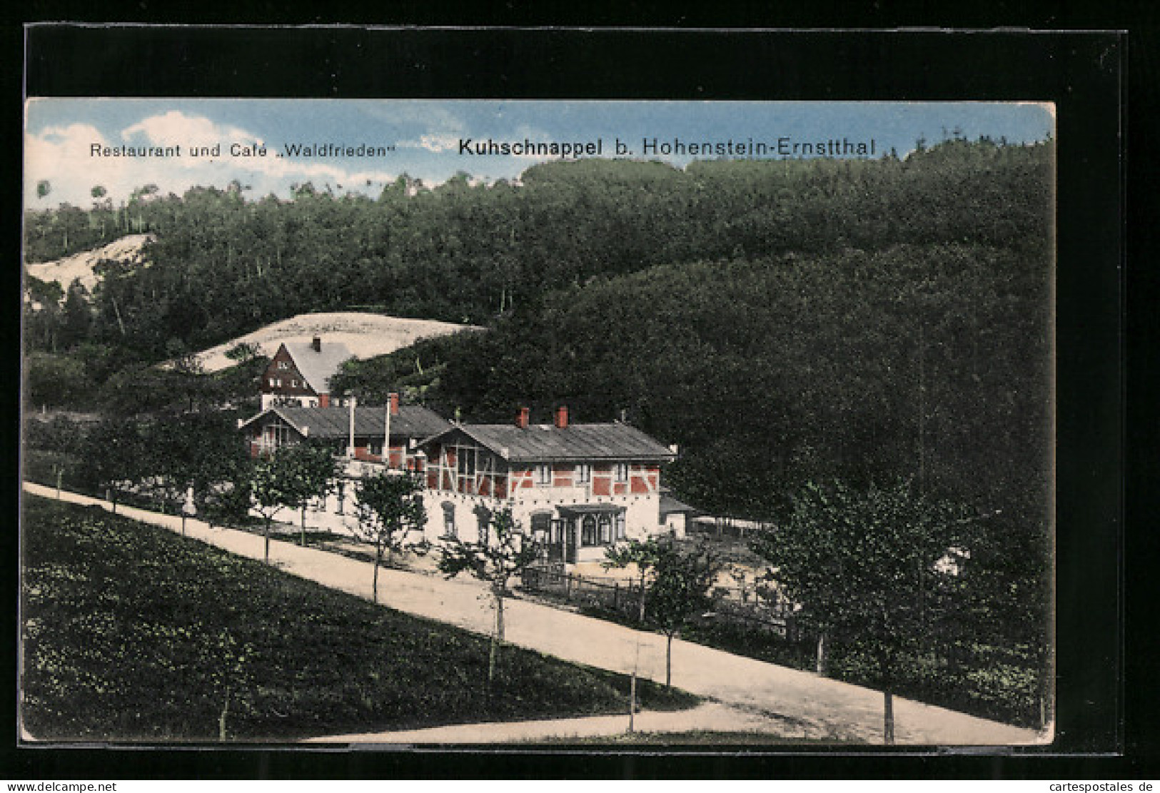 AK Kuhschnappel B. Hohenstein-Ernstthal, Restaurant Und Cafe Waldfrieden  - Hohenstein-Ernstthal