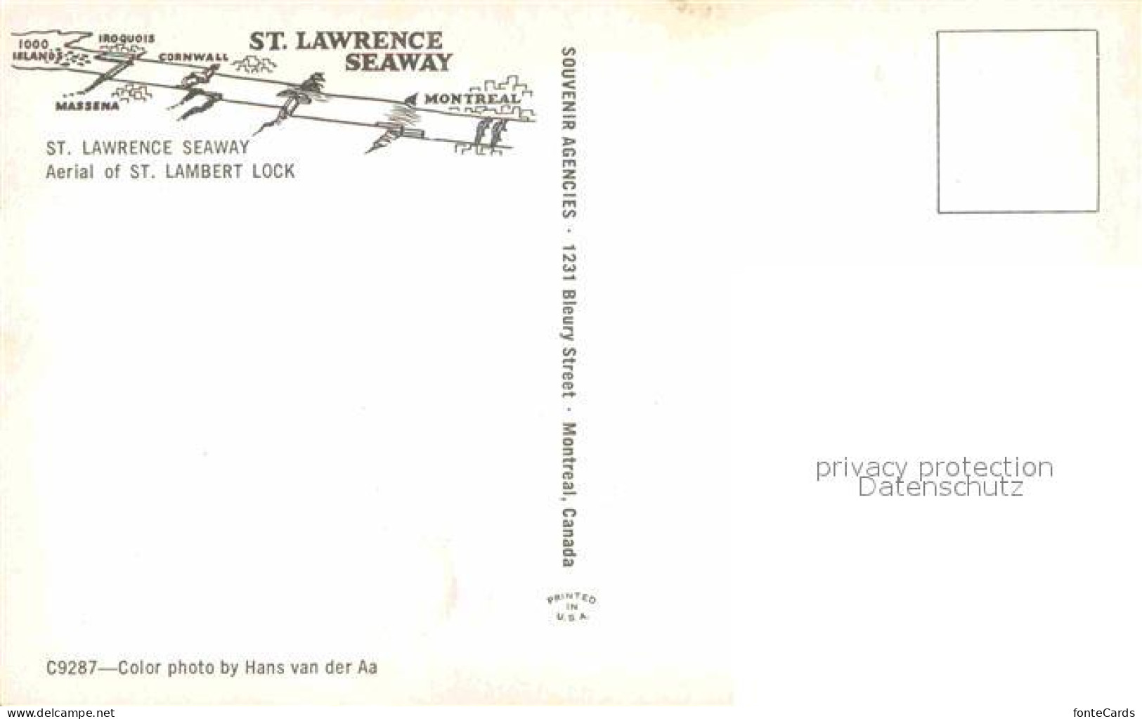 72918630 St Lawrence Seaway Aerial View Of St Lambert Lock  - Altri & Non Classificati