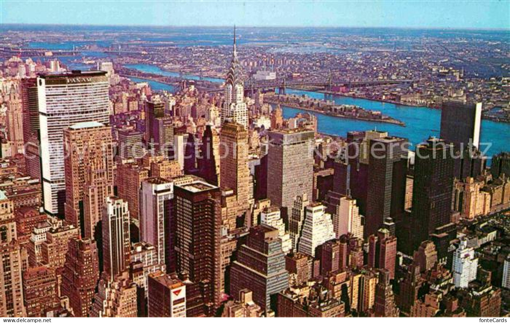 72908176 New_York_City Fliegeraufnahme Isle Of Manhattan Skyline - Other & Unclassified